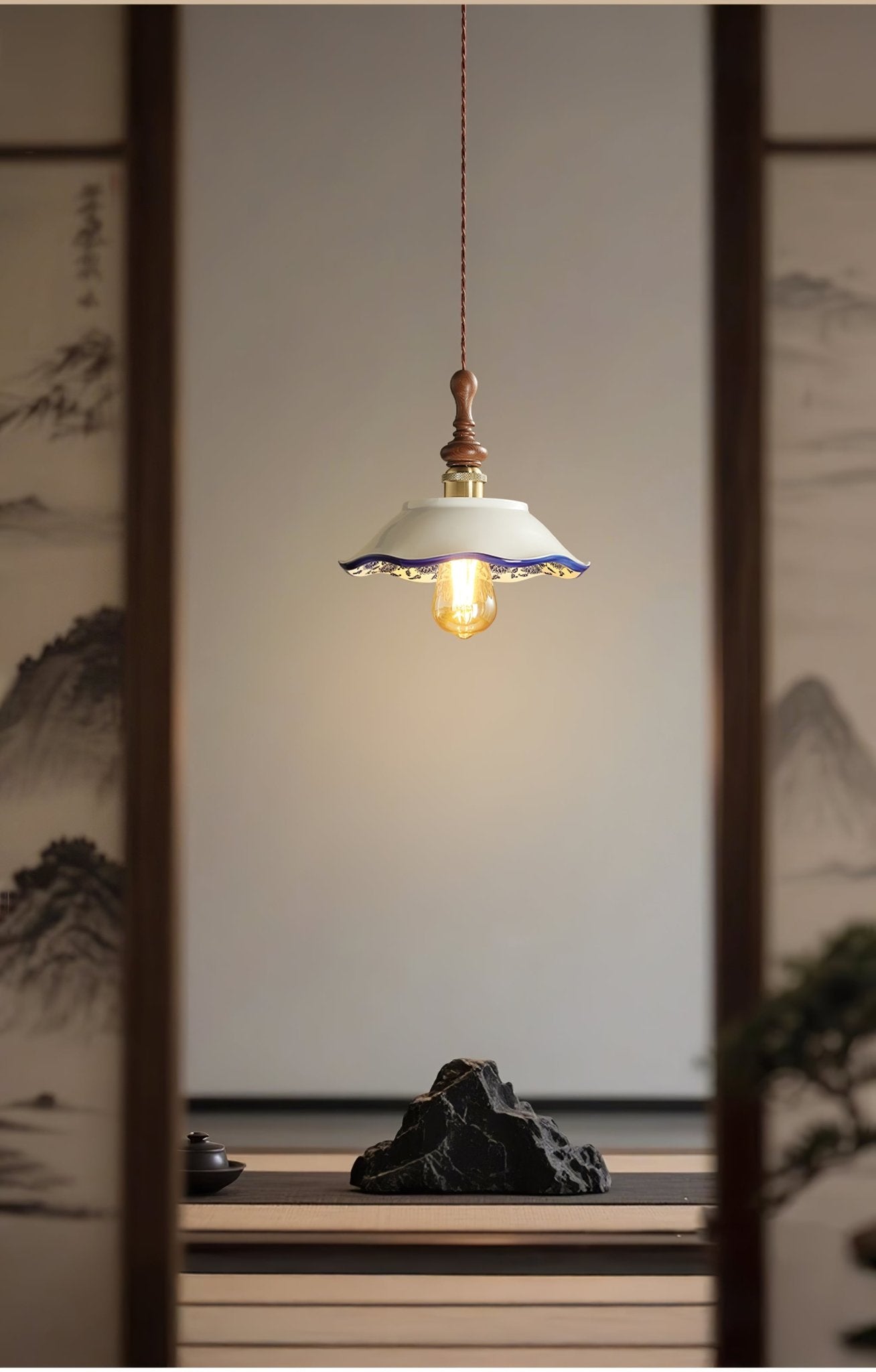 Ciraeor Delft Ceramic Pendant Light - Letslighting