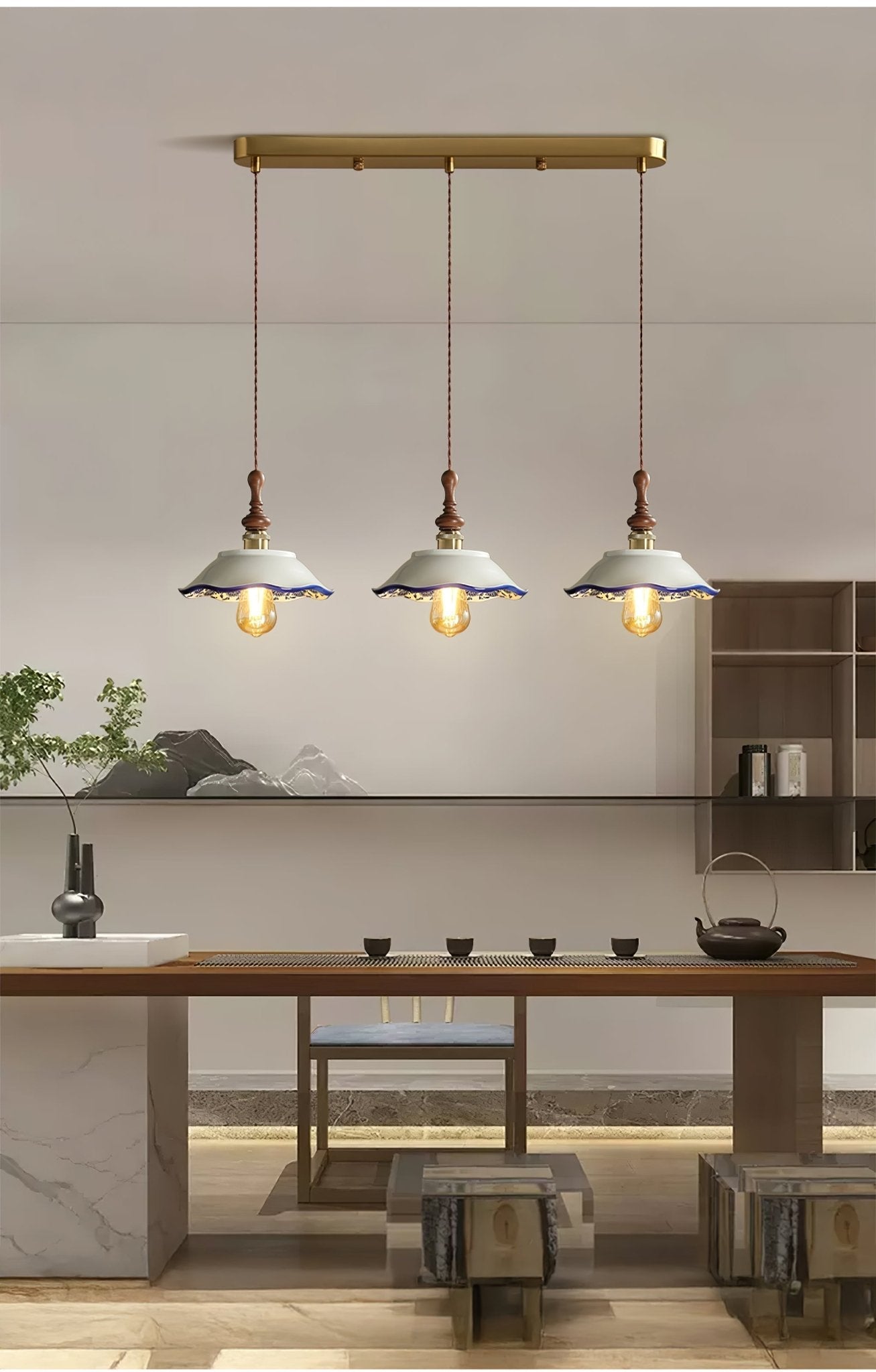 Ciraeor Delft Ceramic Pendant Light - Letslighting