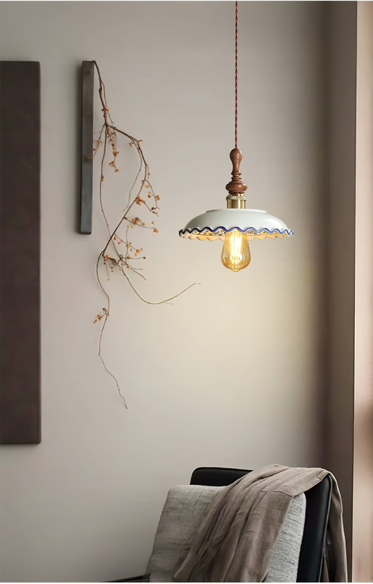 Ciraeor Delft Ceramic Pendant Light - Letslighting