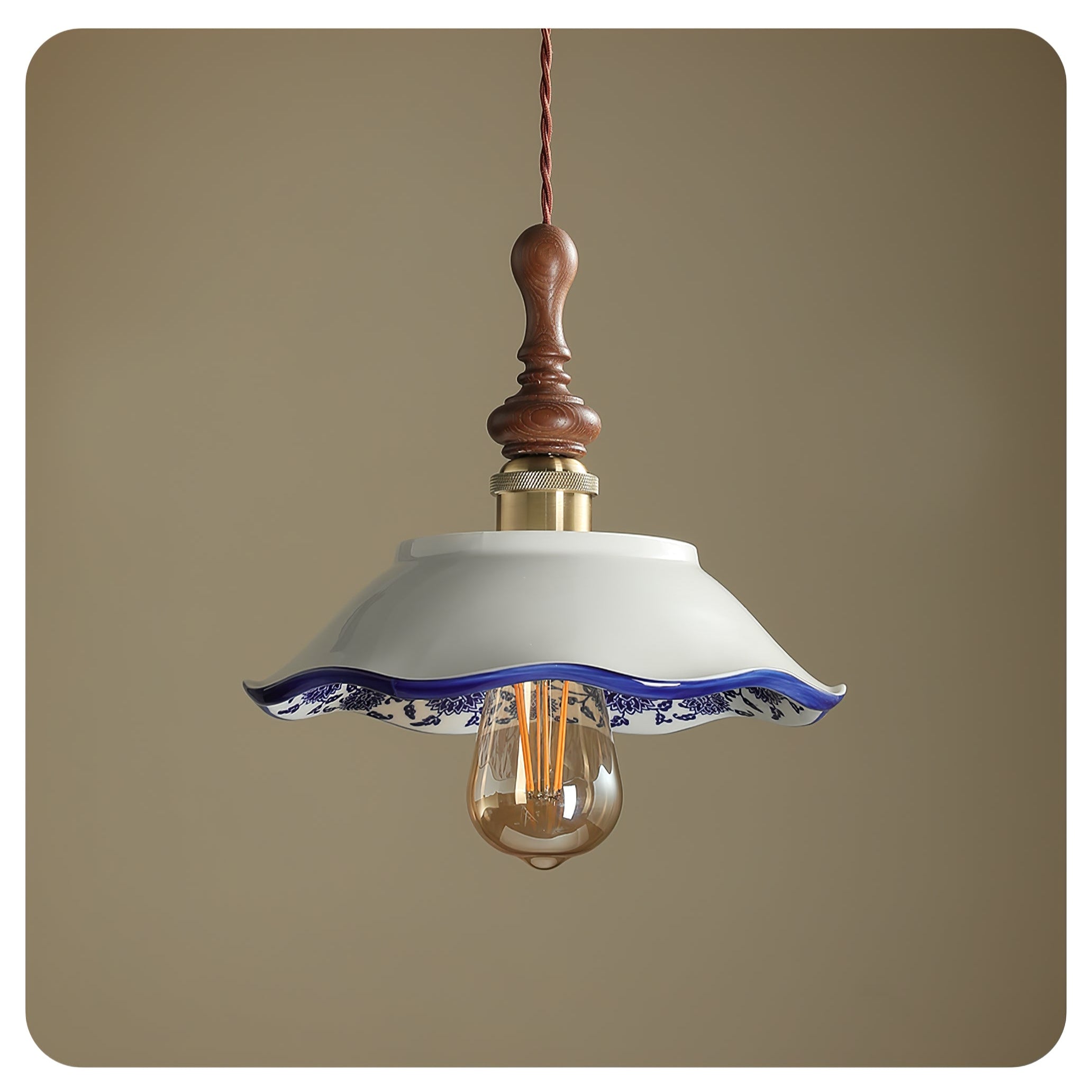 Ciraeor Delft Ceramic Pendant Light - Letslighting