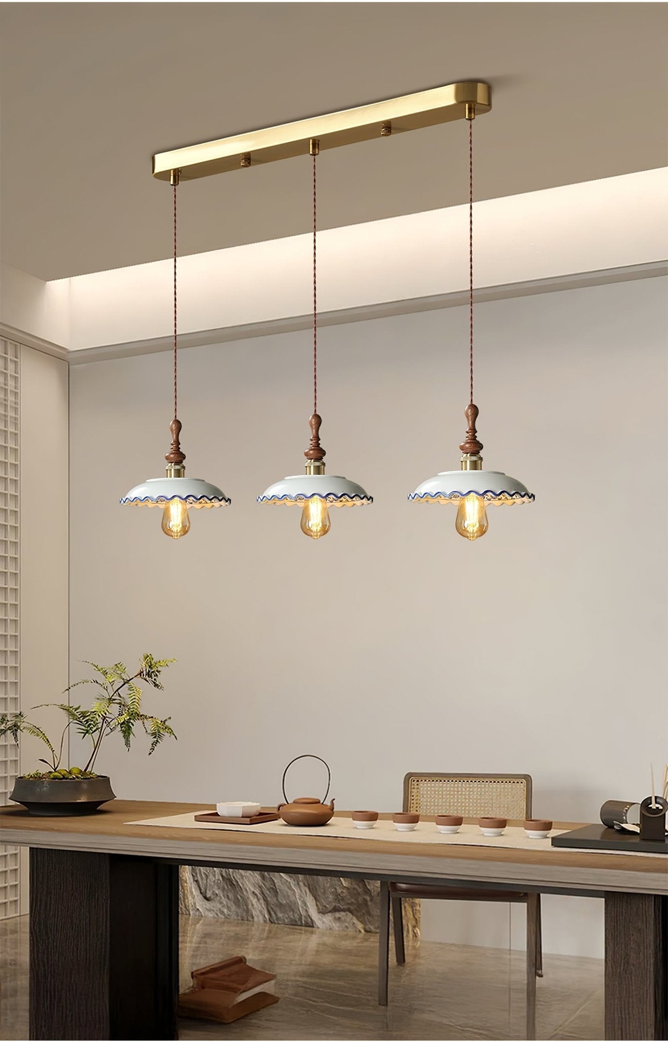 Ciraeor Delft Ceramic Pendant Light - Letslighting