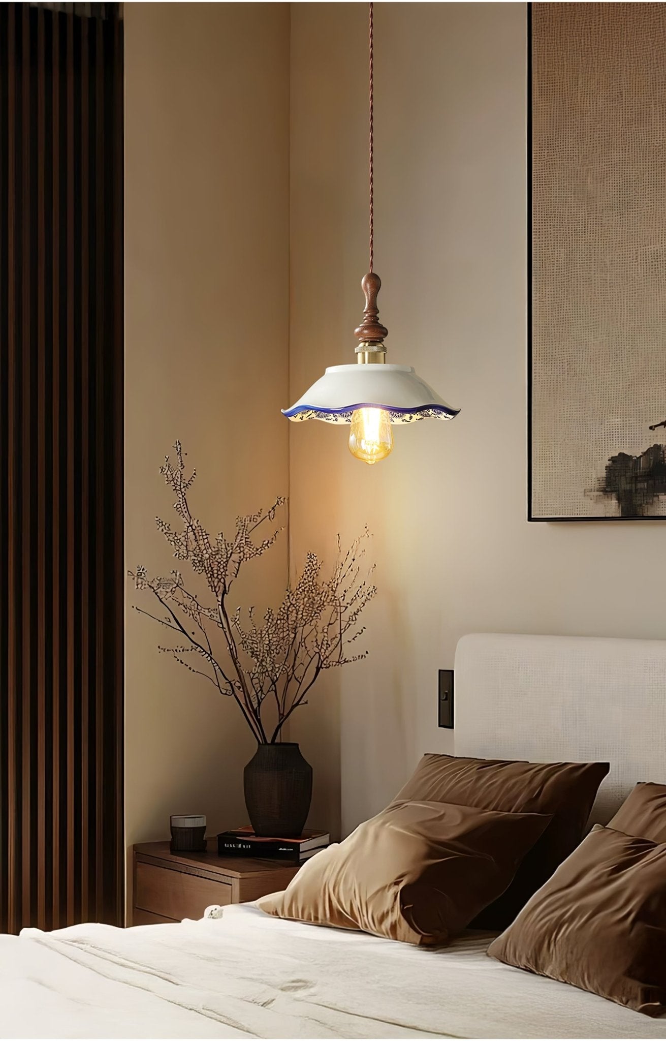 Ciraeor Delft Ceramic Pendant Light - Letslighting