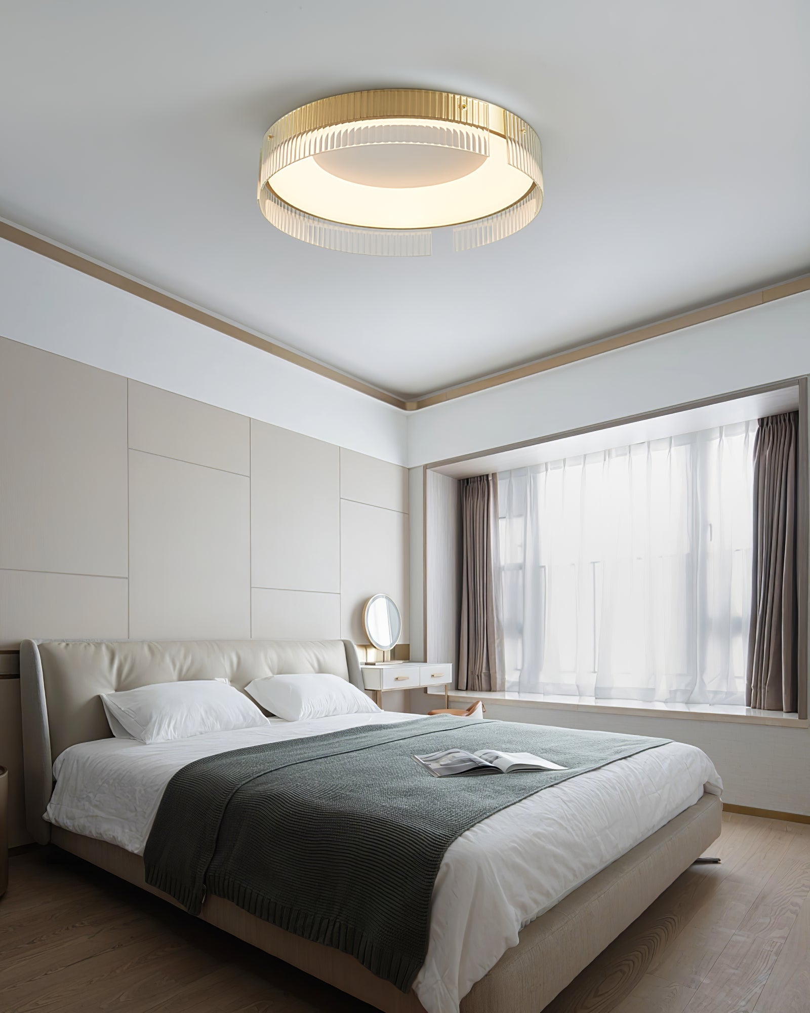 Ovenaris Modern Minimalist Brass Ceiling Light - Letslighting