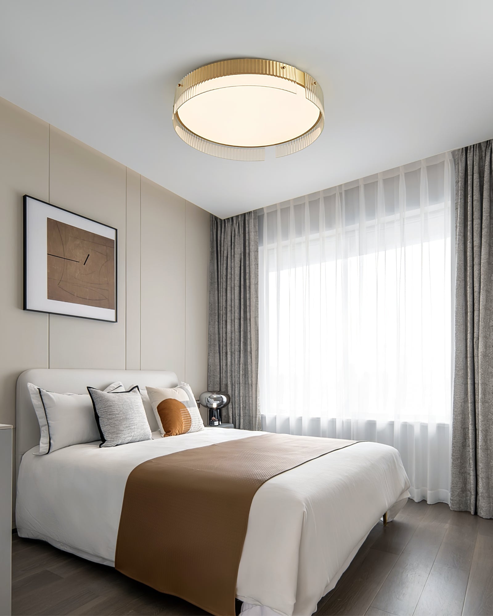 Ovenaris Modern Minimalist Brass Ceiling Light - Letslighting