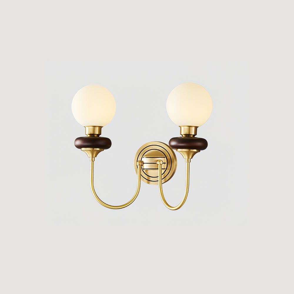 Perry Wall Lamp Premium Nordic Art Walnut Glass - Letslighting