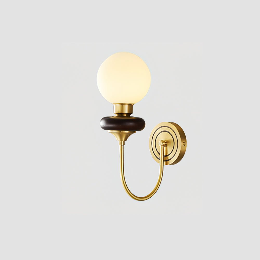 Perry Wall Lamp Premium Nordic Art Walnut Glass - Letslighting