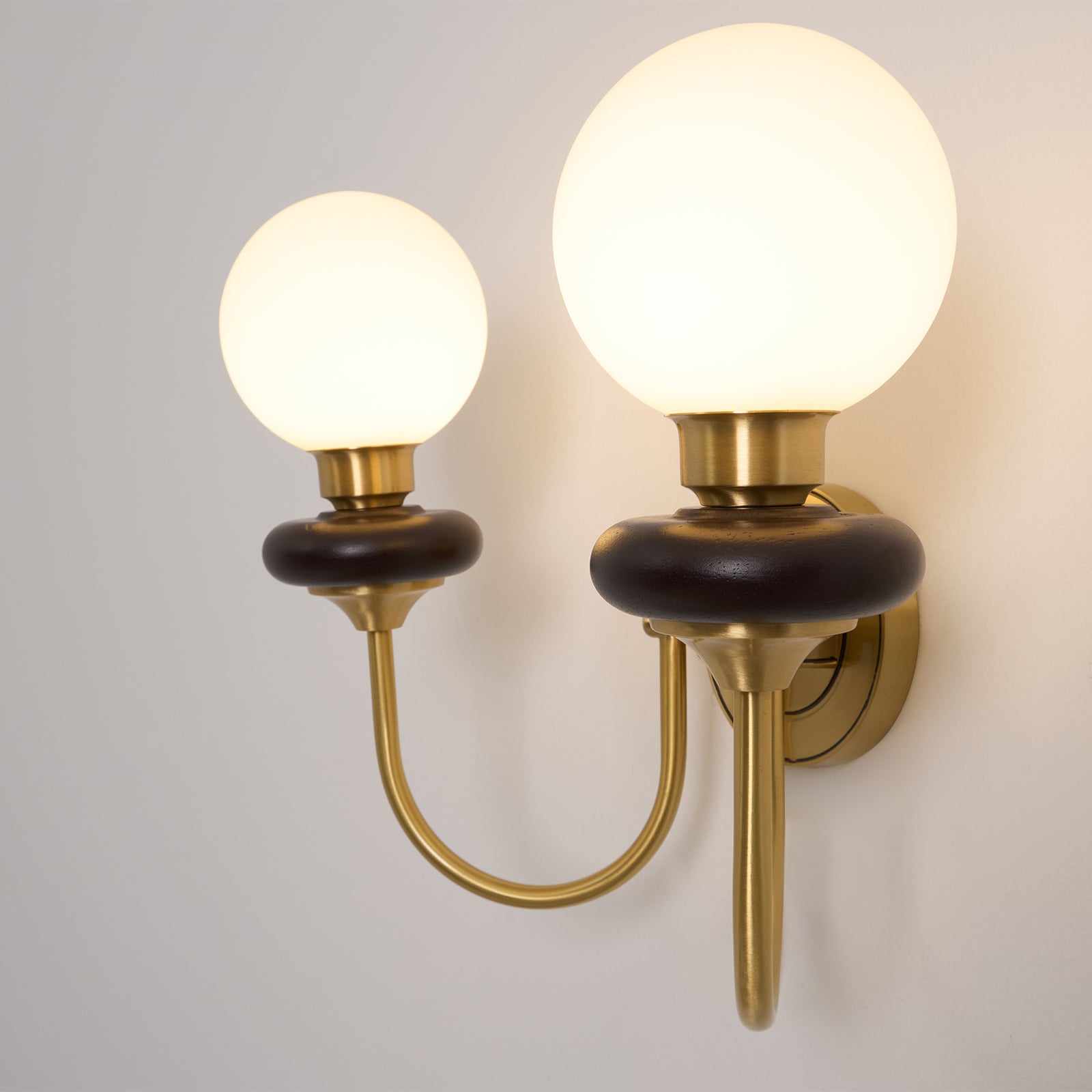 Perry Wall Lamp Premium Nordic Art Walnut Glass - Letslighting