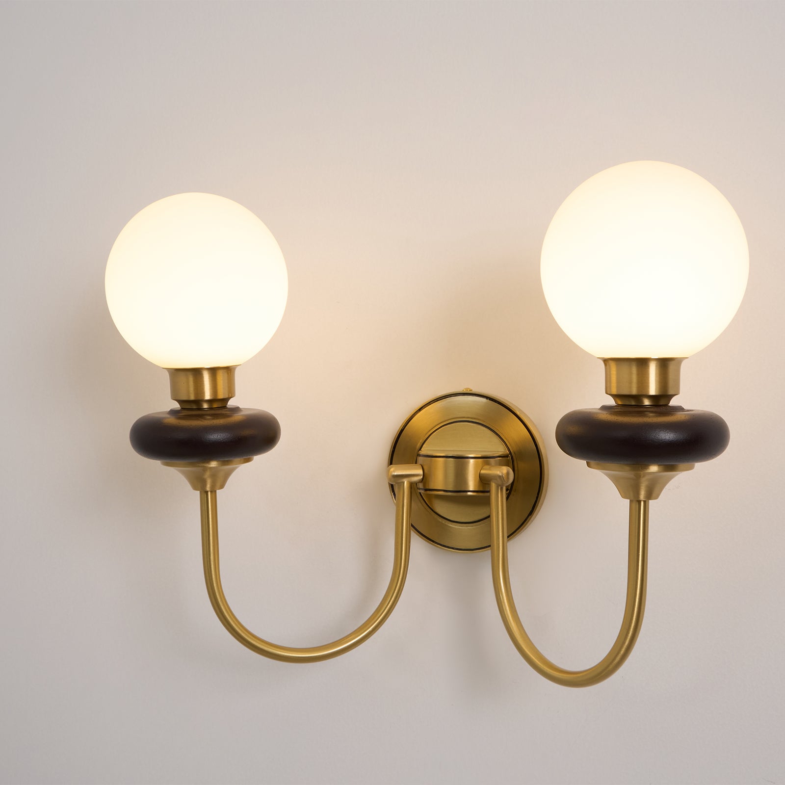 Perry Wall Lamp Premium Nordic Art Walnut Glass - Letslighting