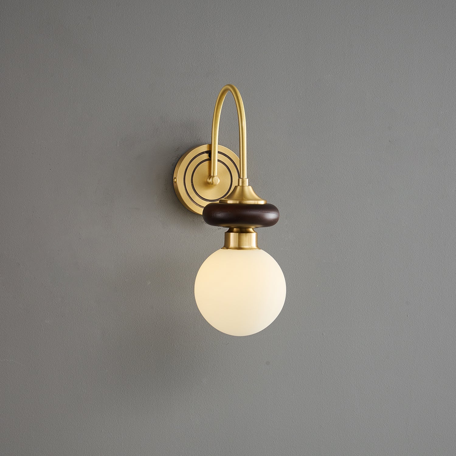Perry Wall Lamp Premium Nordic Art Walnut Glass - Letslighting