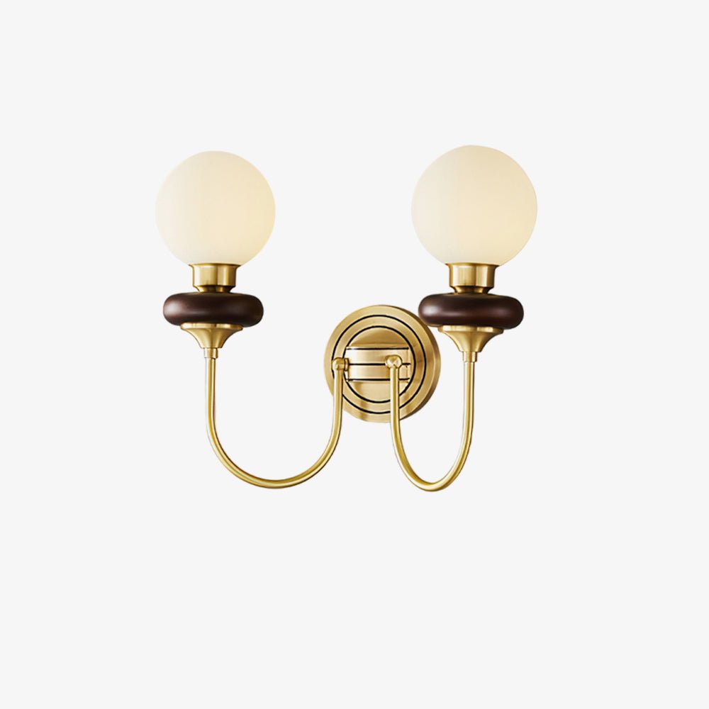 Perry Wall Lamp Premium Nordic Art Walnut Glass - Letslighting