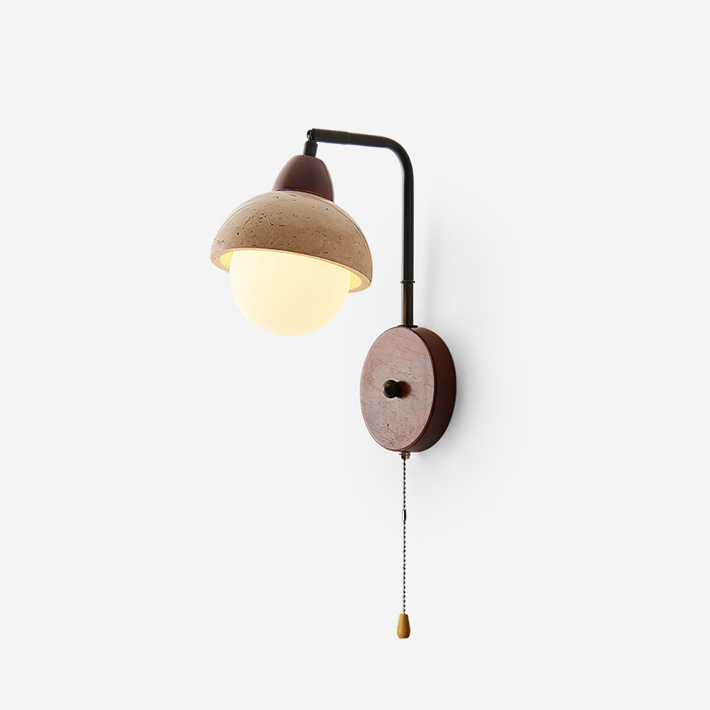 Ritta Dome Travertine Wall Lamp - Letslighting