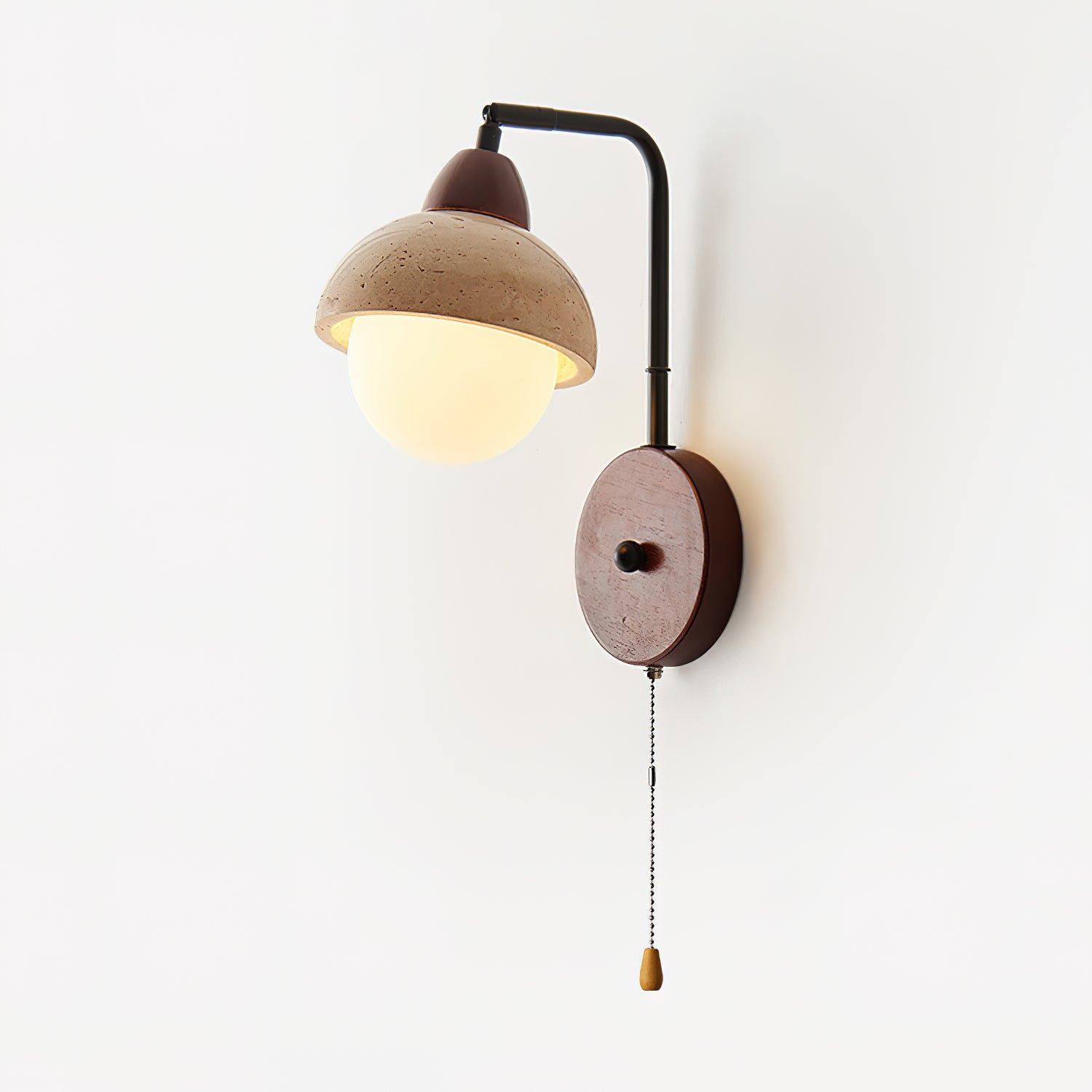 Ritta Dome Travertine Wall Lamp - Letslighting