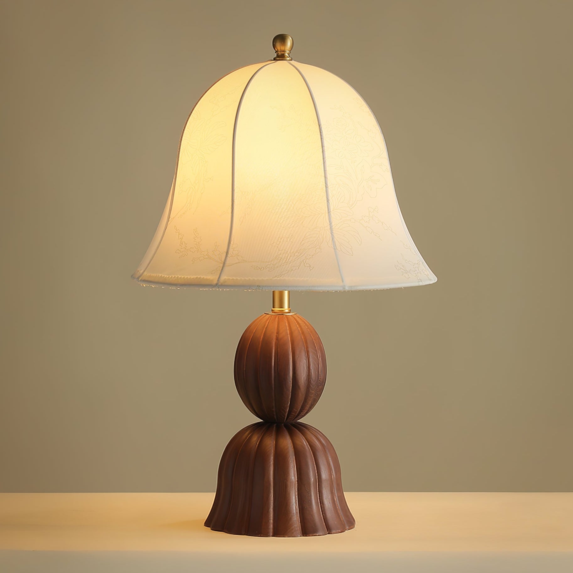 Velanse Fabric Wood Vintage Table Lamp - Letslighting
