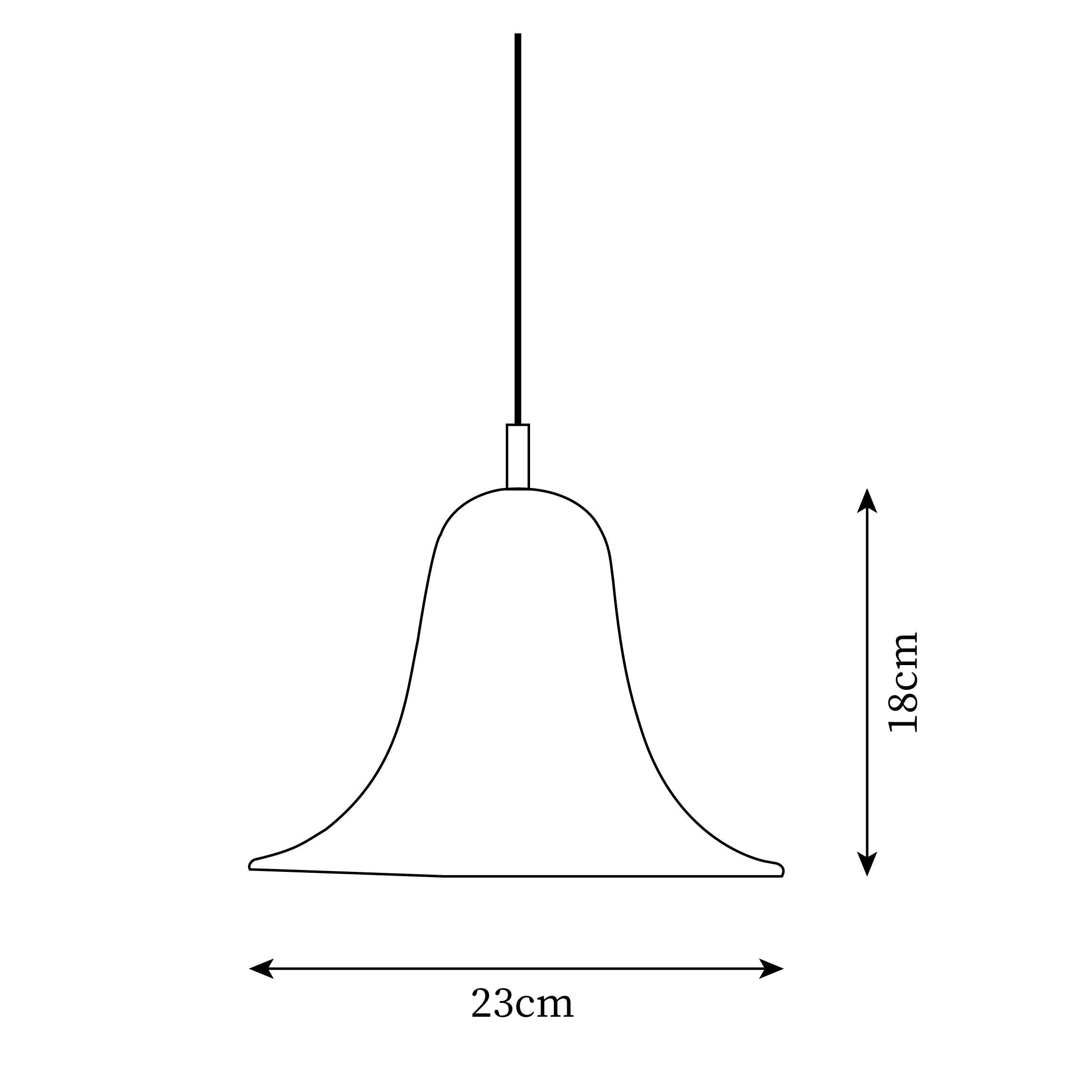 Nevin Minimalist Bell Shade Pendant Light - Letslighting