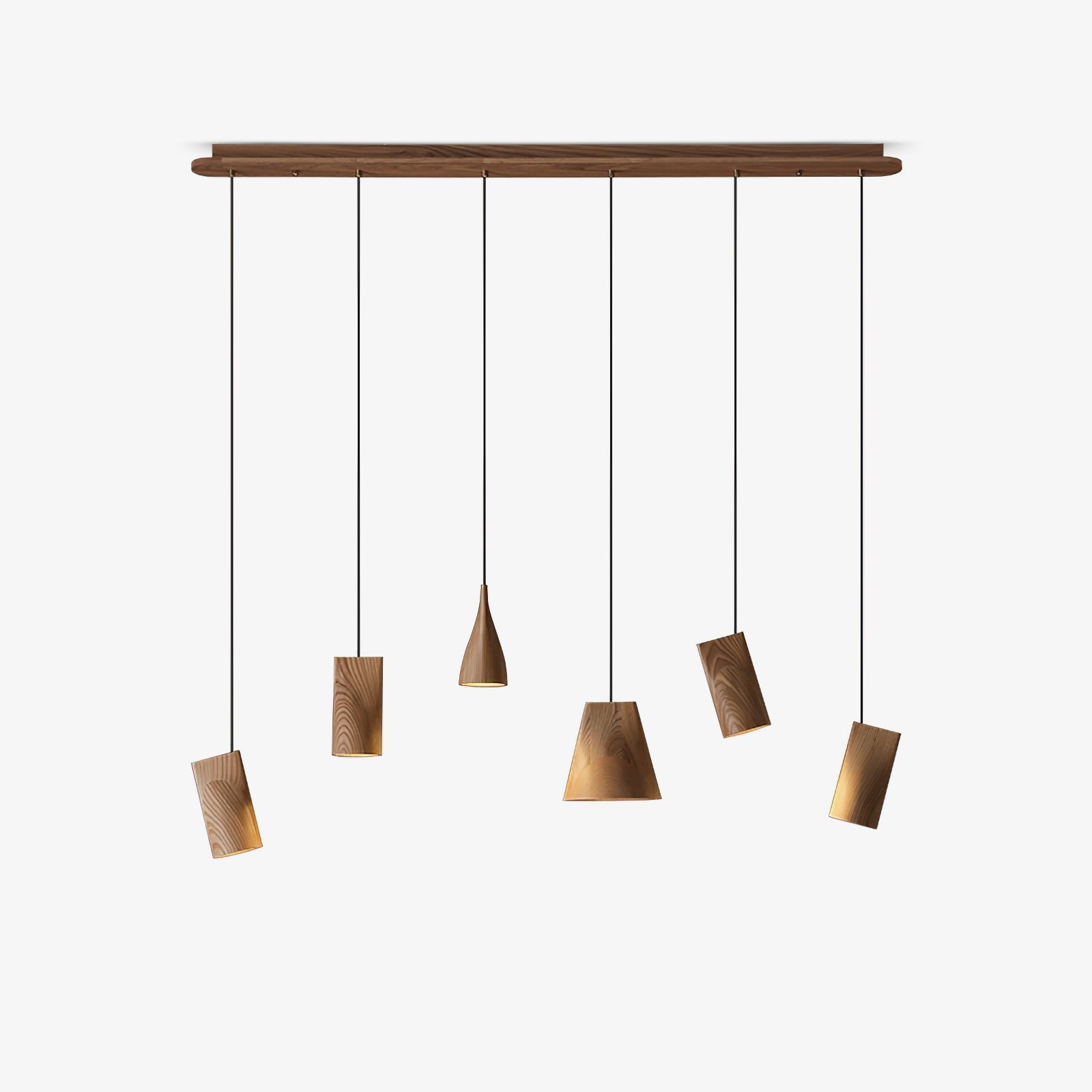 Ivarara Asymmetrical Wood Pendant Light - Letslighting