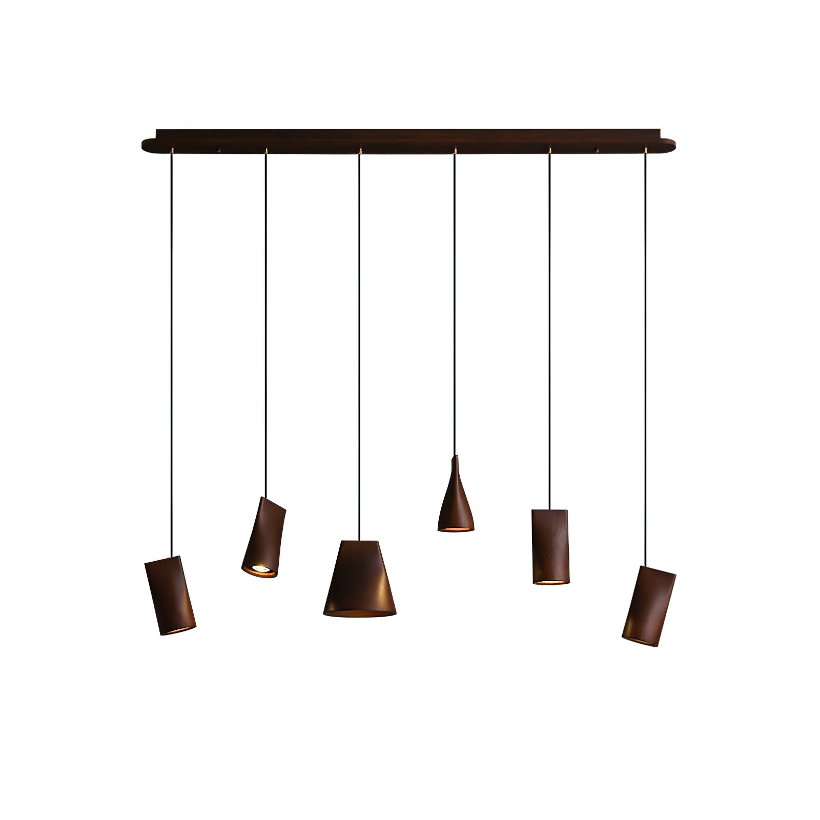 Ivarara Asymmetrical Wood Pendant Light - Letslighting