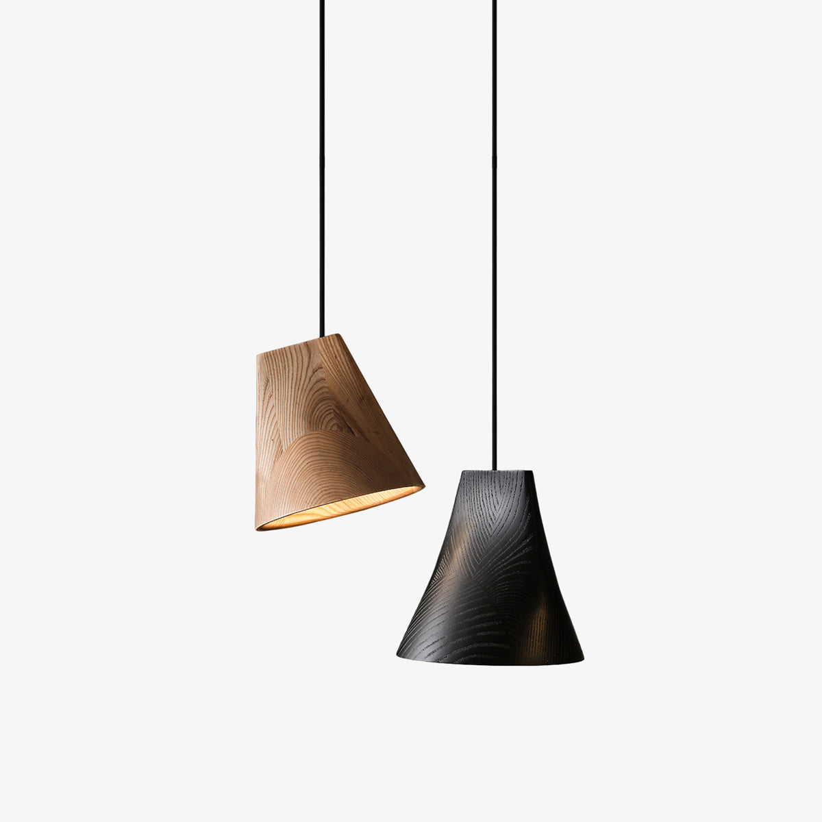 Ivarara Asymmetrical Wood Pendant Light - Letslighting