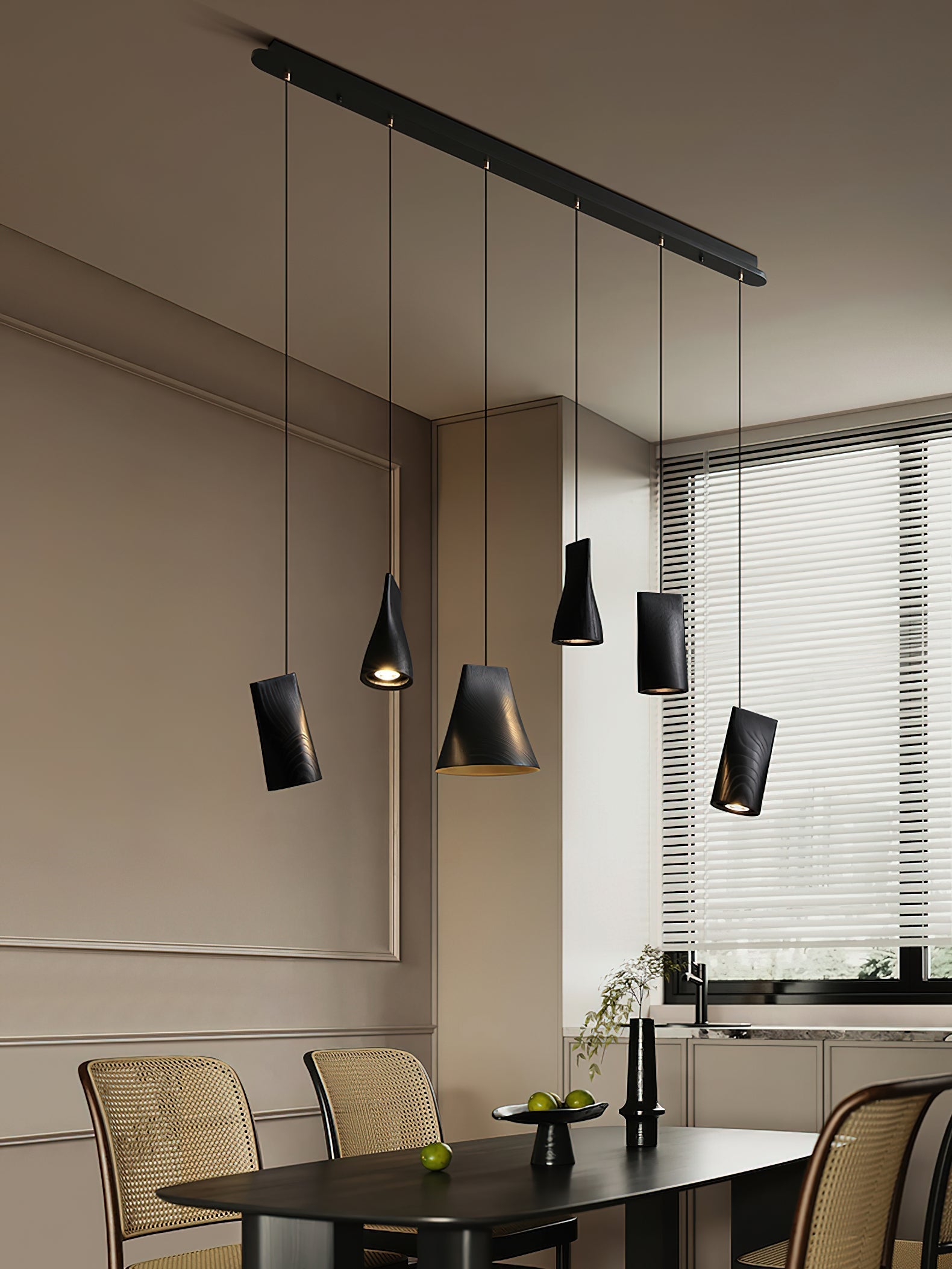Ivarara Asymmetrical Wood Pendant Light - Letslighting