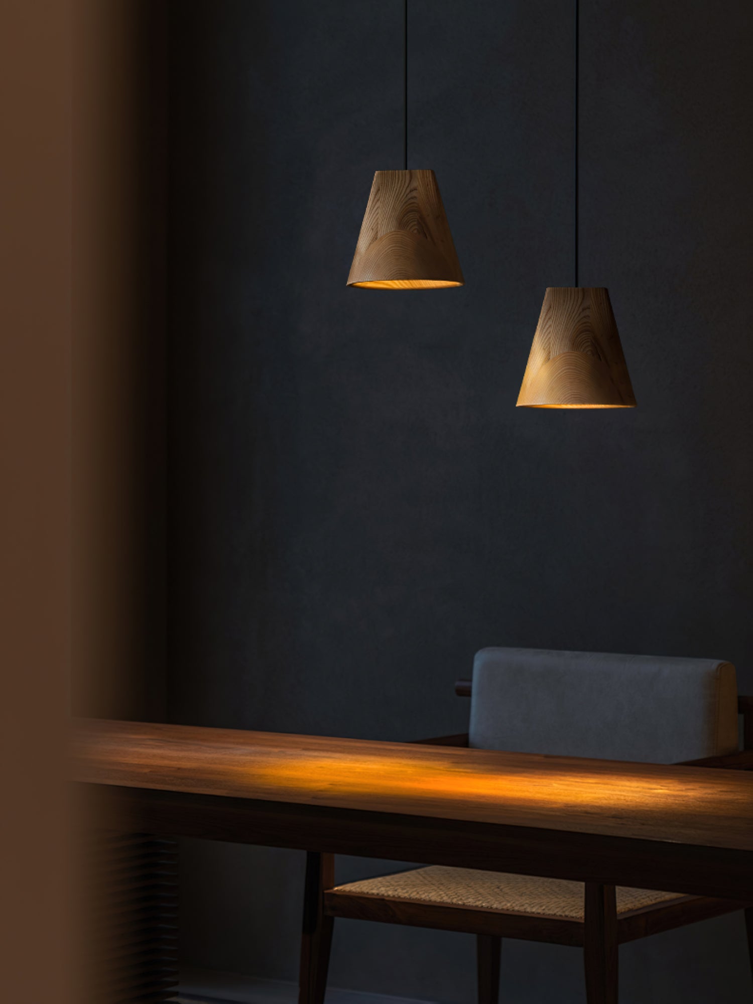 Ivarara Asymmetrical Wood Pendant Light - Letslighting