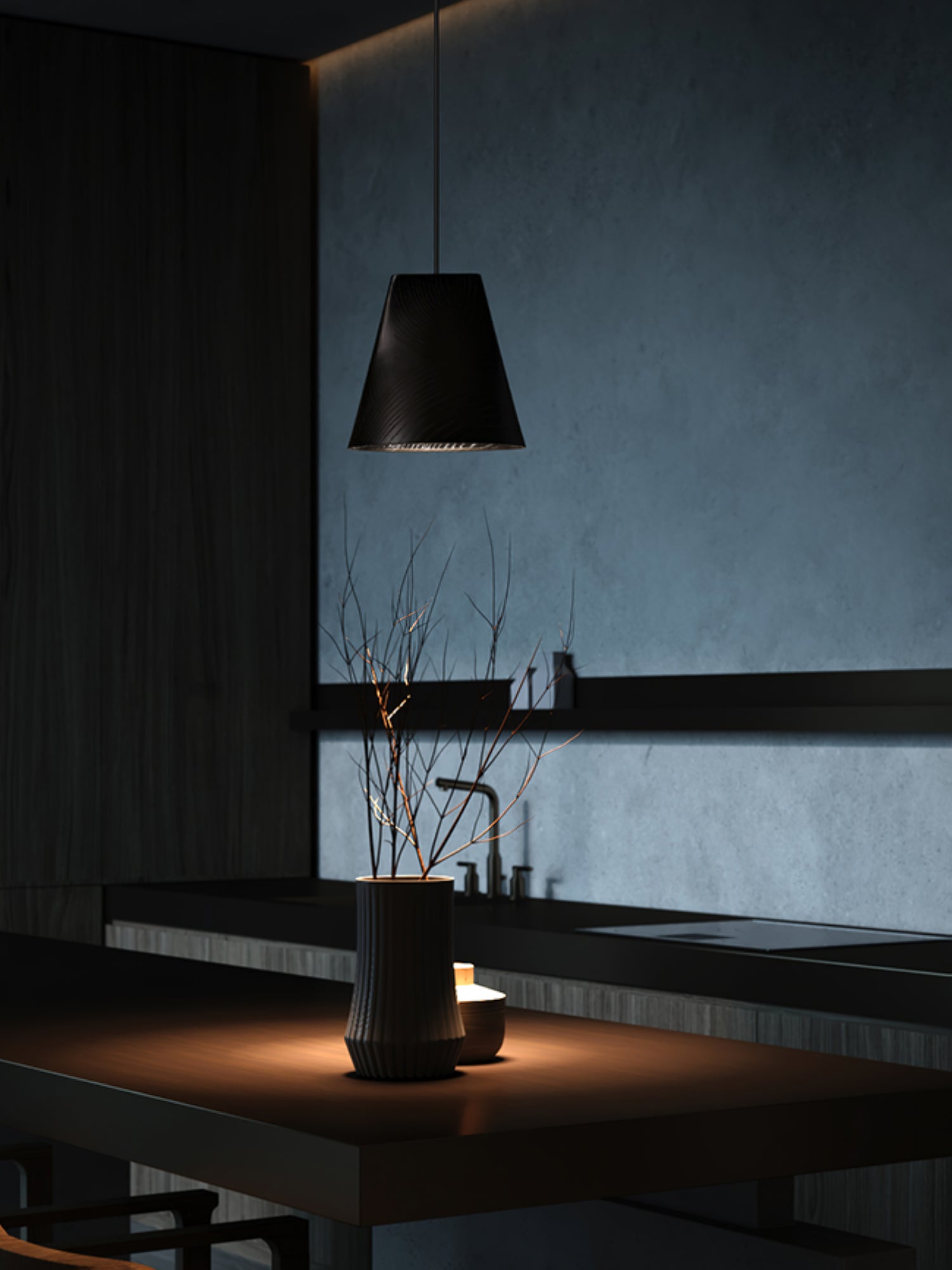 Ivarara Asymmetrical Wood Pendant Light - Letslighting