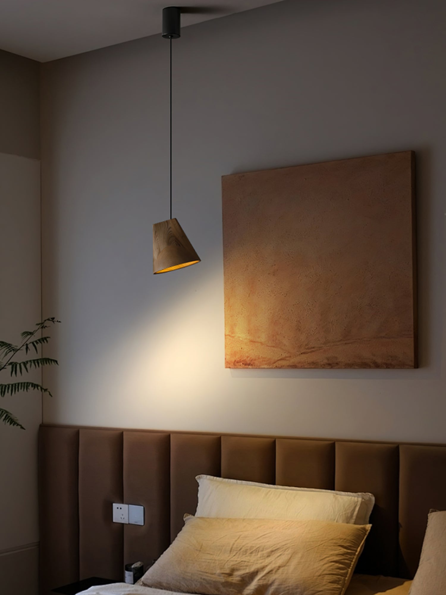 Ivarara Asymmetrical Wood Pendant Light - Letslighting