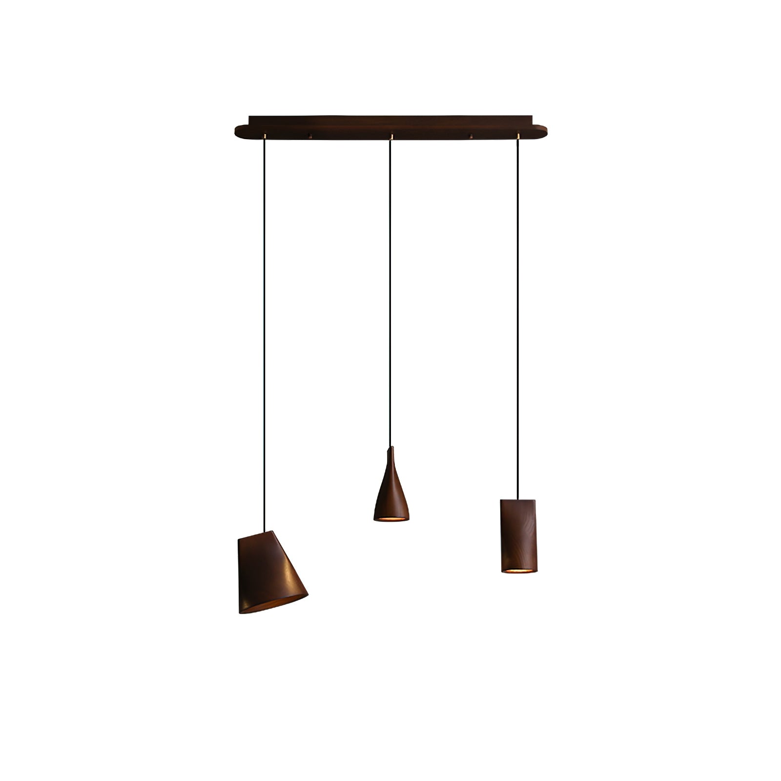 Ivarara Asymmetrical Wood Pendant Light - Letslighting