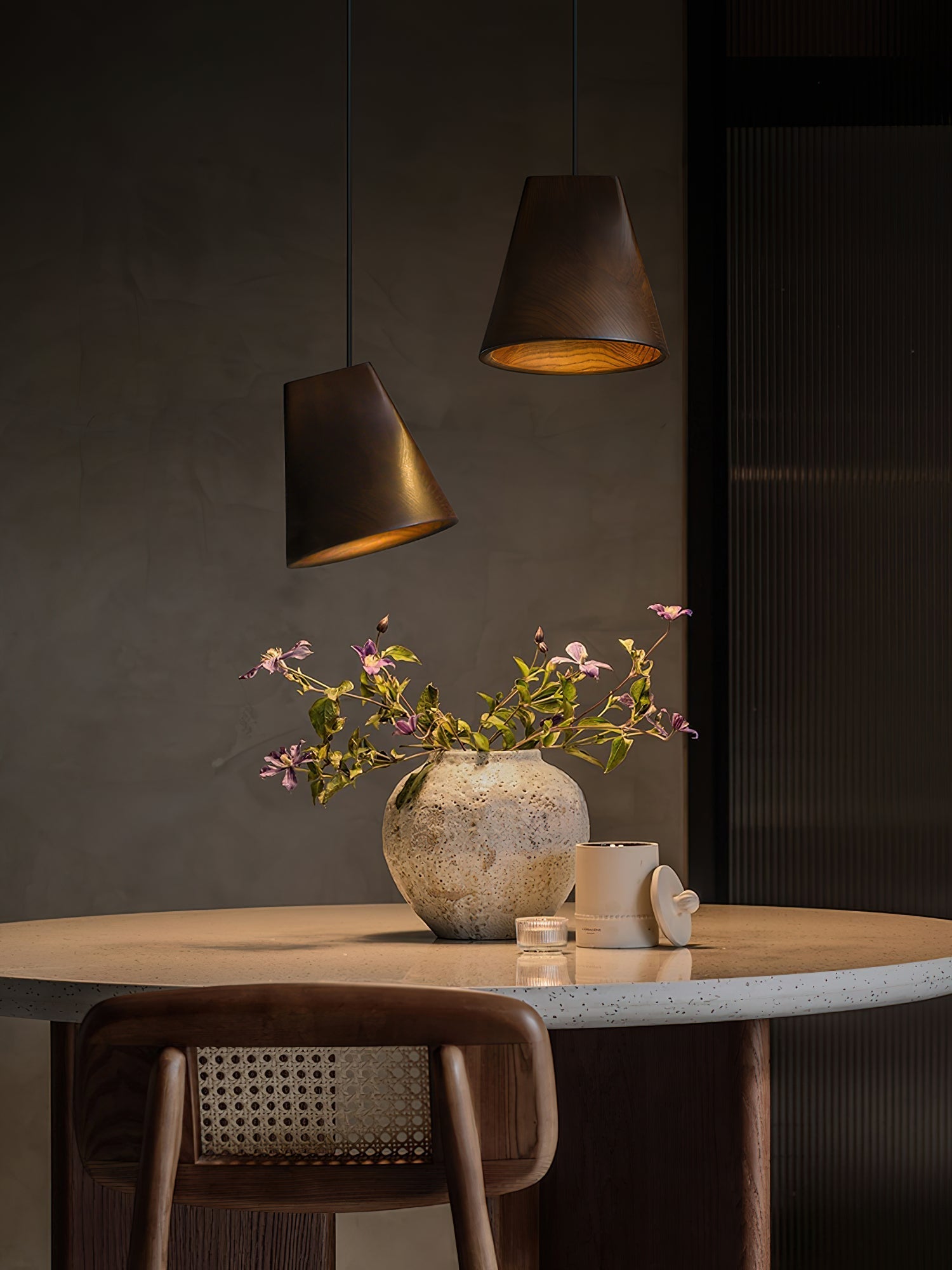 Ivarara Asymmetrical Wood Pendant Light - Letslighting