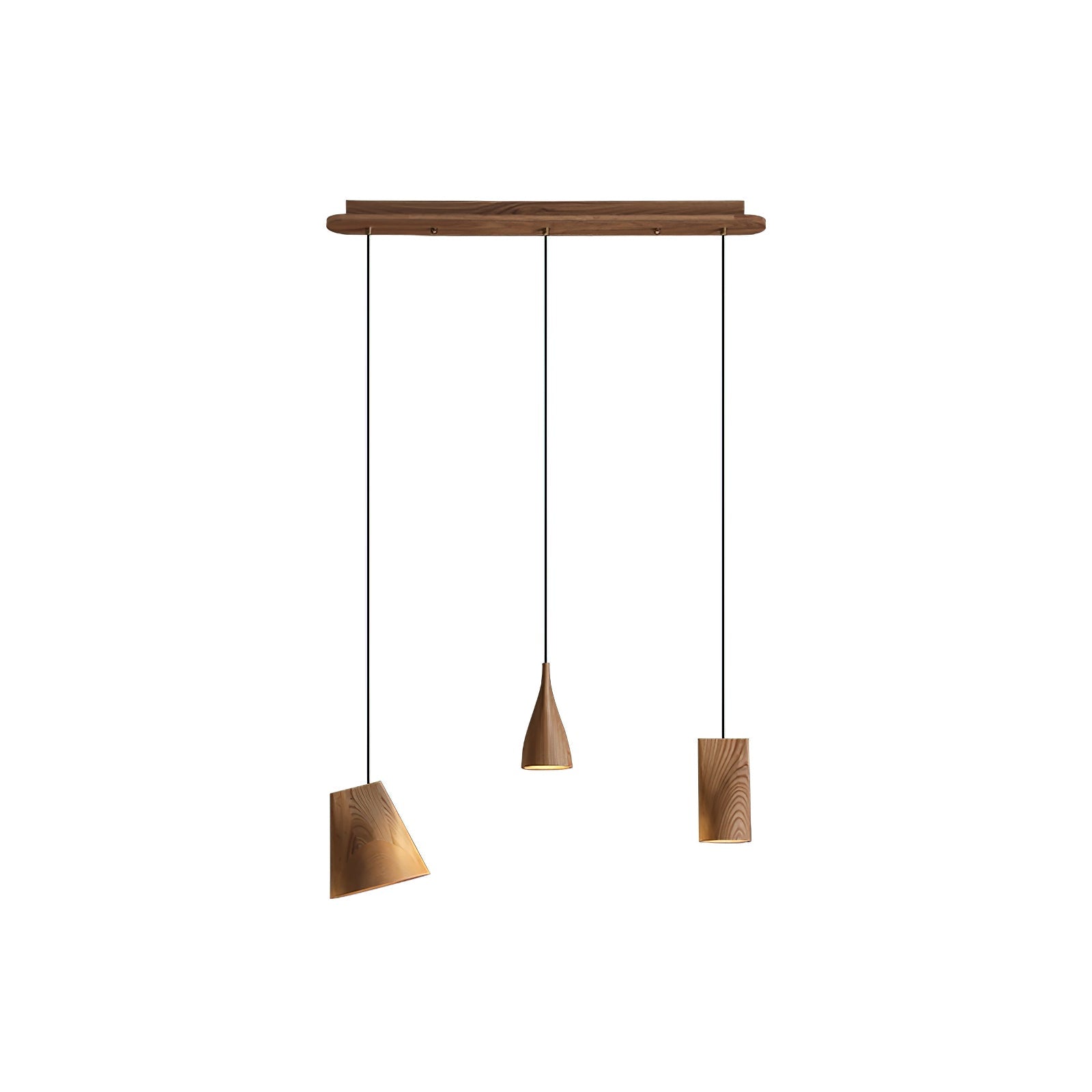 Ivarara Asymmetrical Wood Pendant Light - Letslighting