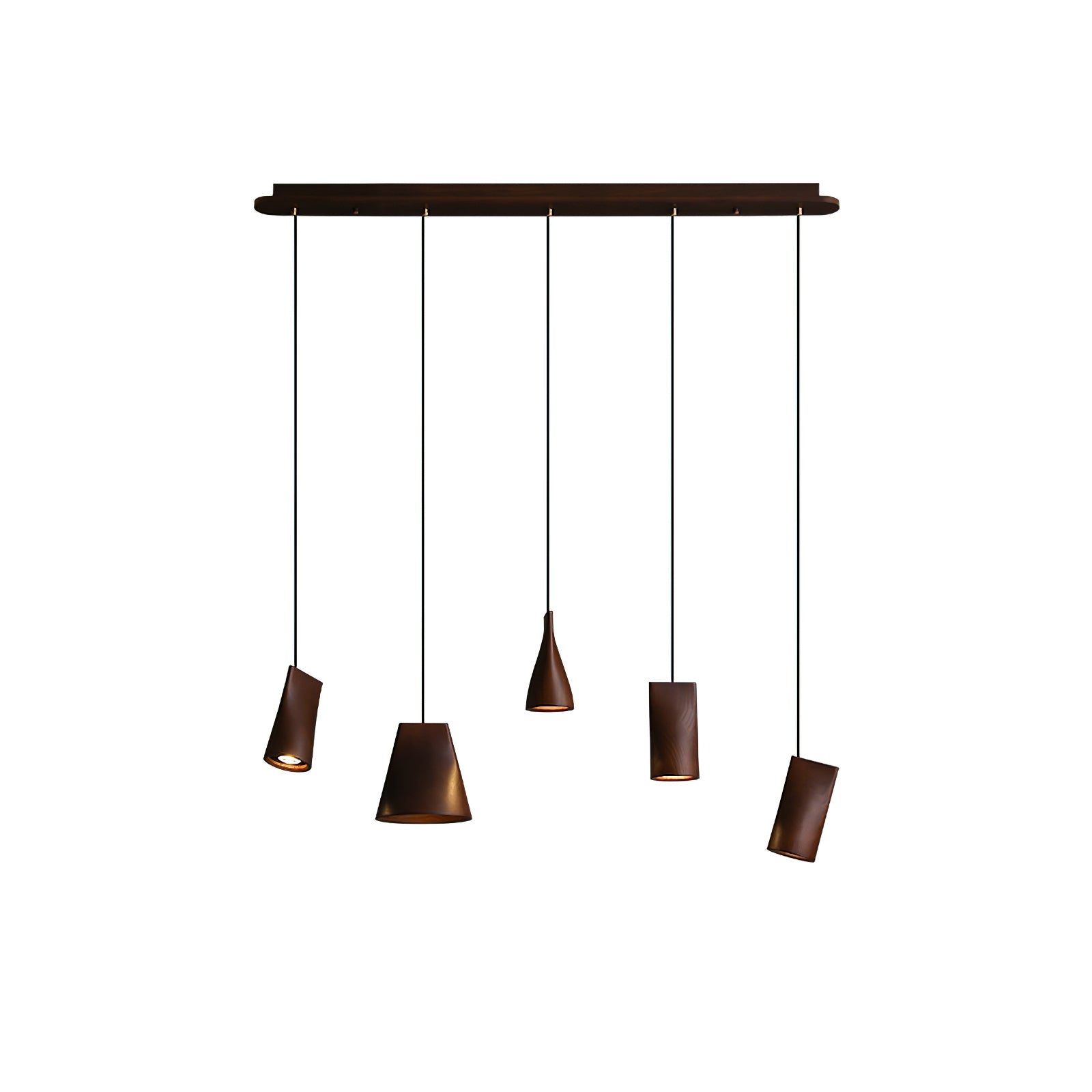 Ivarara Asymmetrical Wood Pendant Light - Letslighting