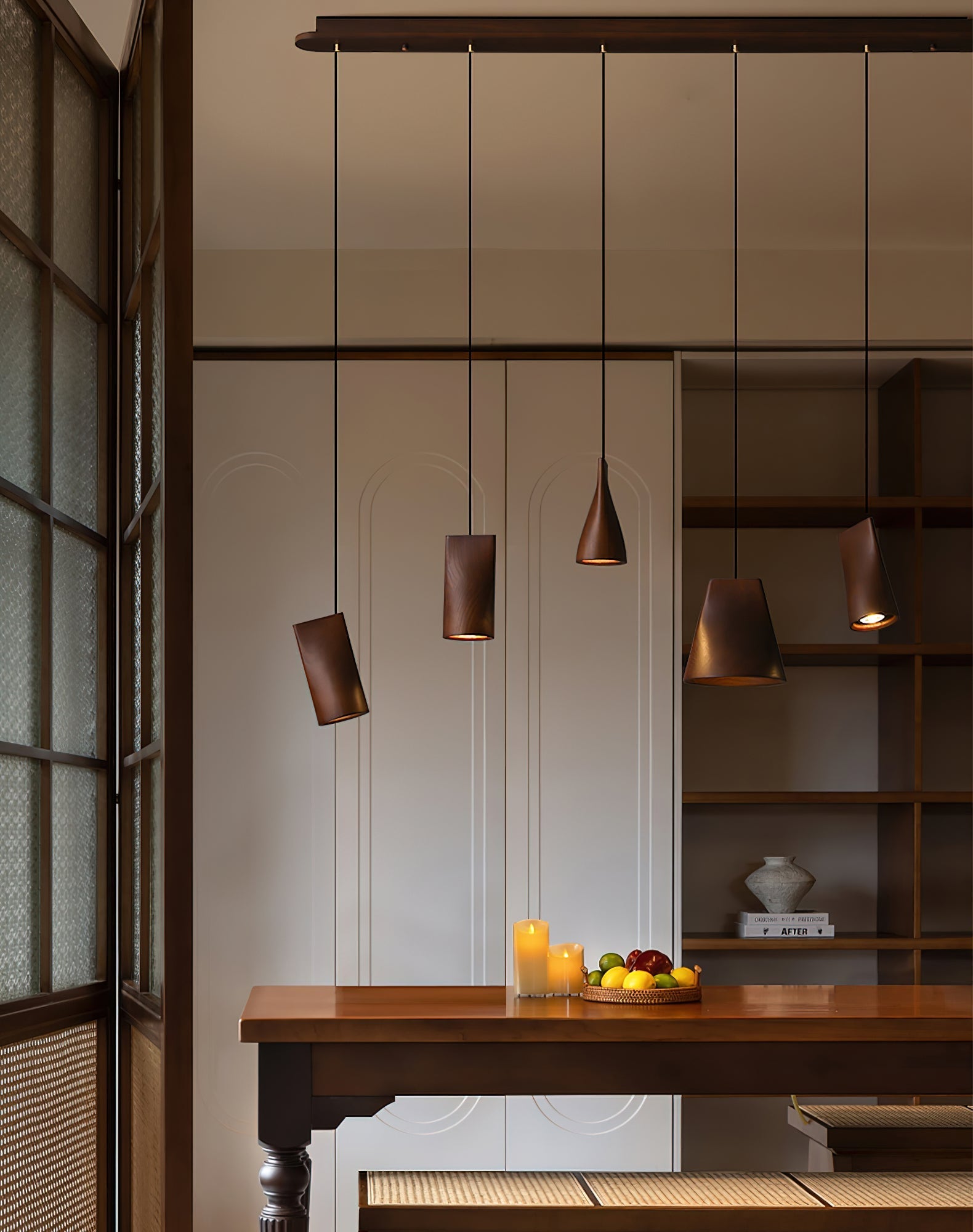 Ivarara Asymmetrical Wood Pendant Light - Letslighting