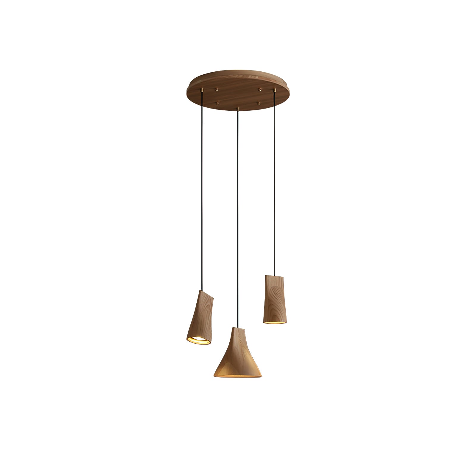 Ivarara Asymmetrical Wood Pendant Light - Letslighting