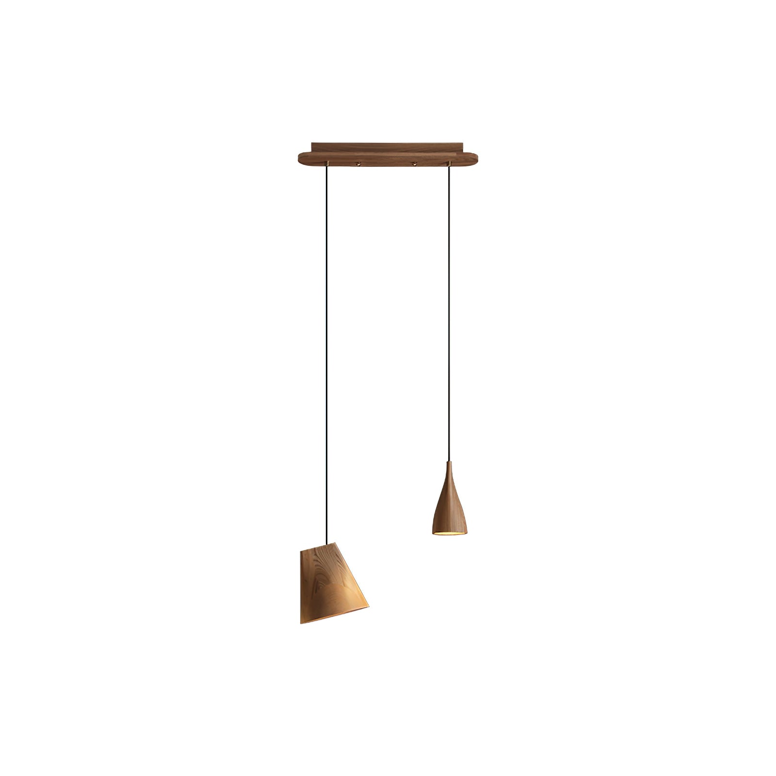 Ivarara Asymmetrical Wood Pendant Light - Letslighting