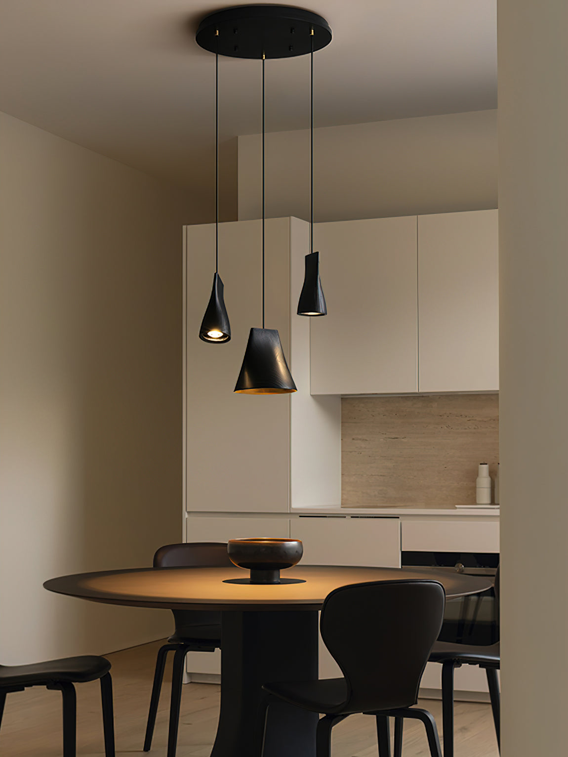 Ivarara Asymmetrical Wood Pendant Light - Letslighting