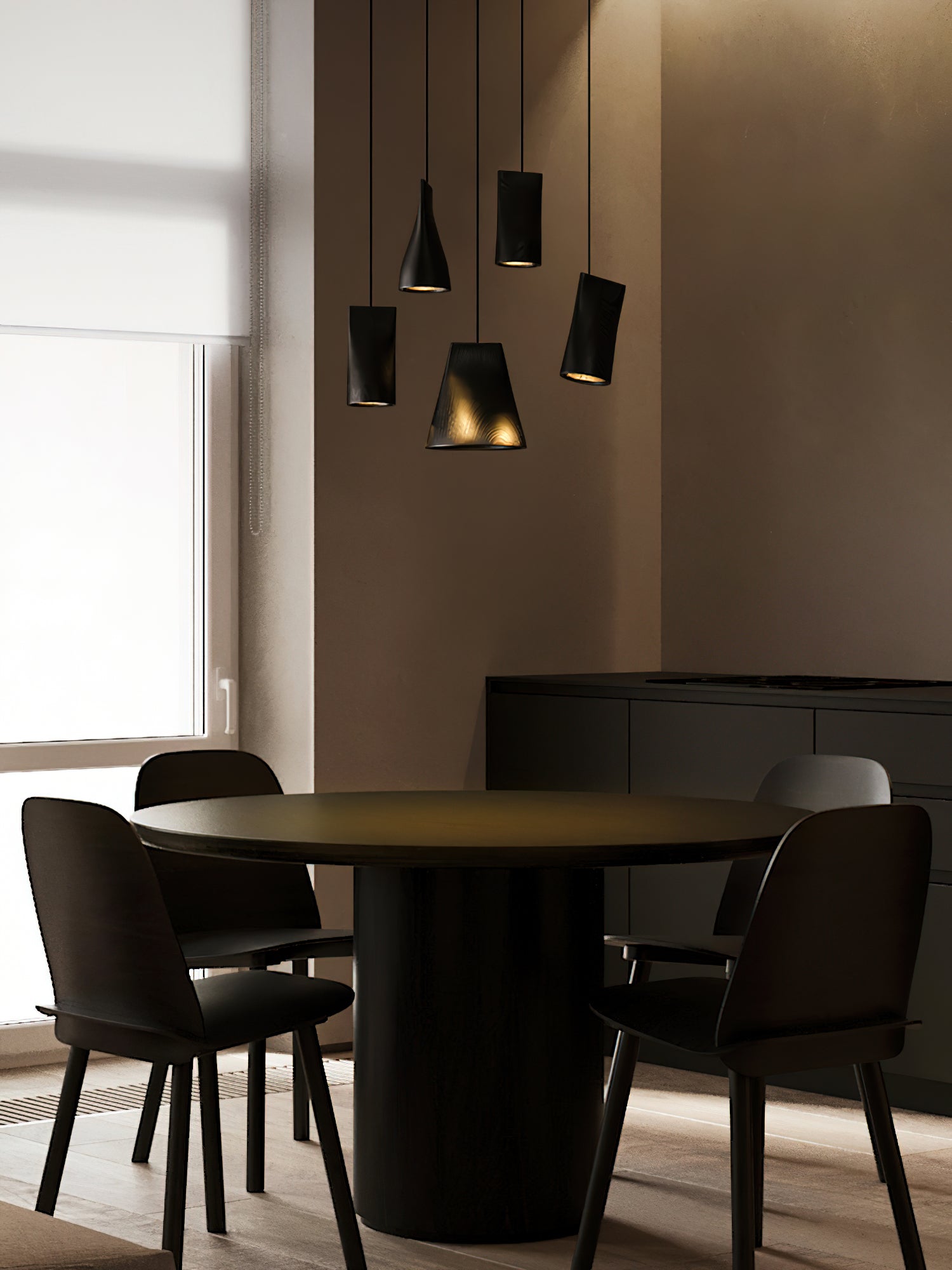 Ivarara Asymmetrical Wood Pendant Light - Letslighting
