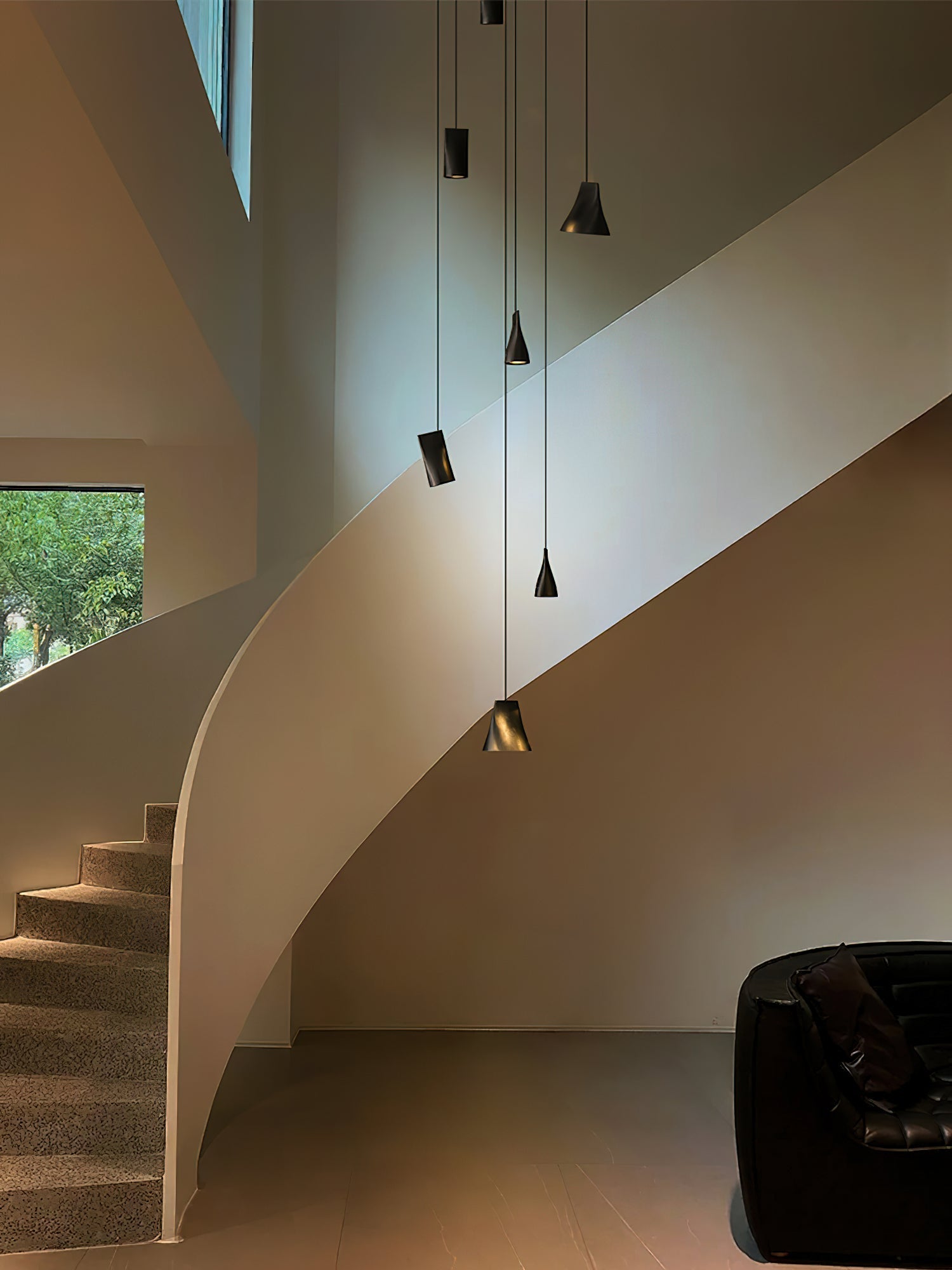 Ivarara Asymmetrical Wood Pendant Light - Letslighting