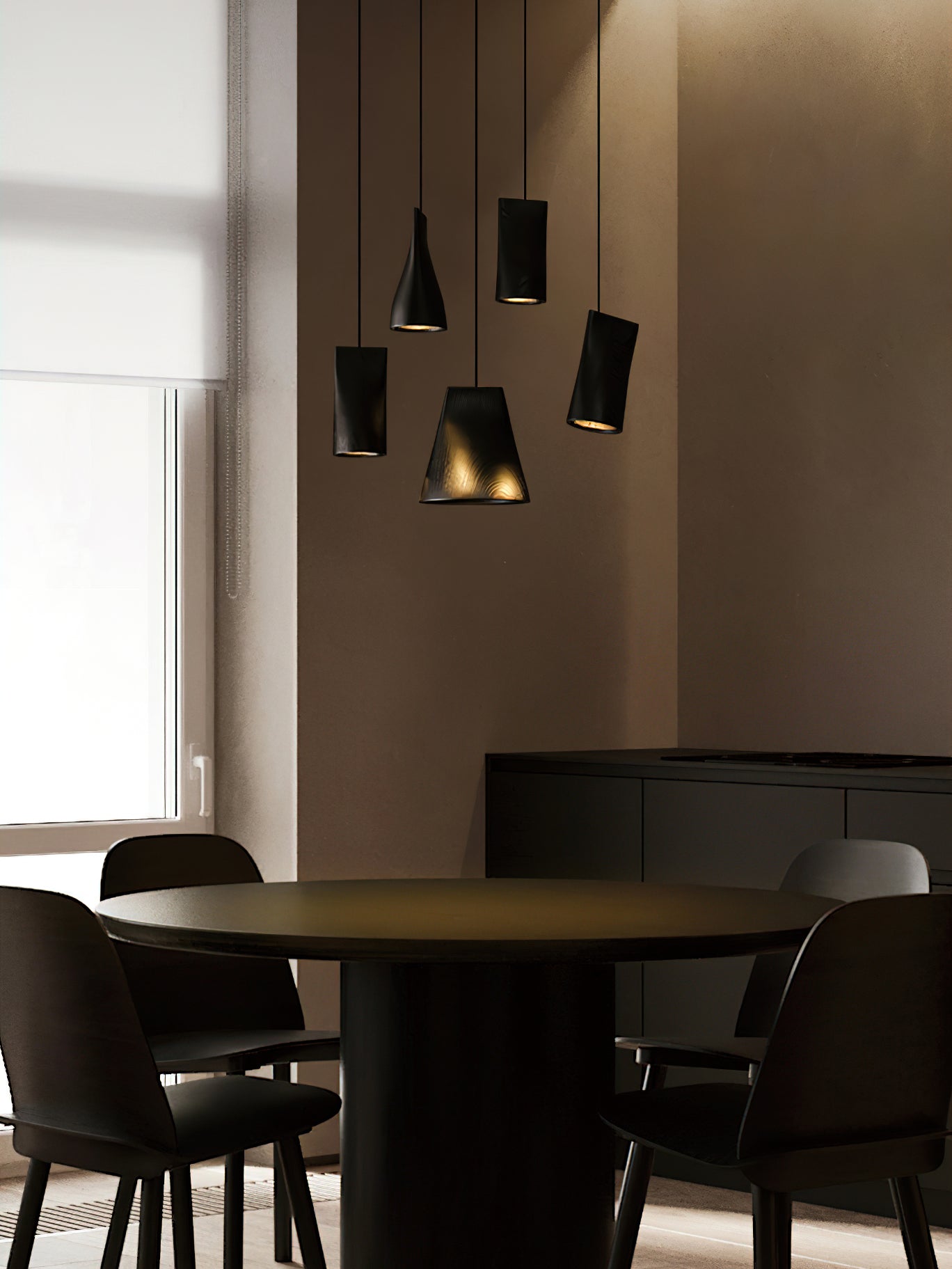 Ivarara Asymmetrical Wood Pendant Light - Letslighting