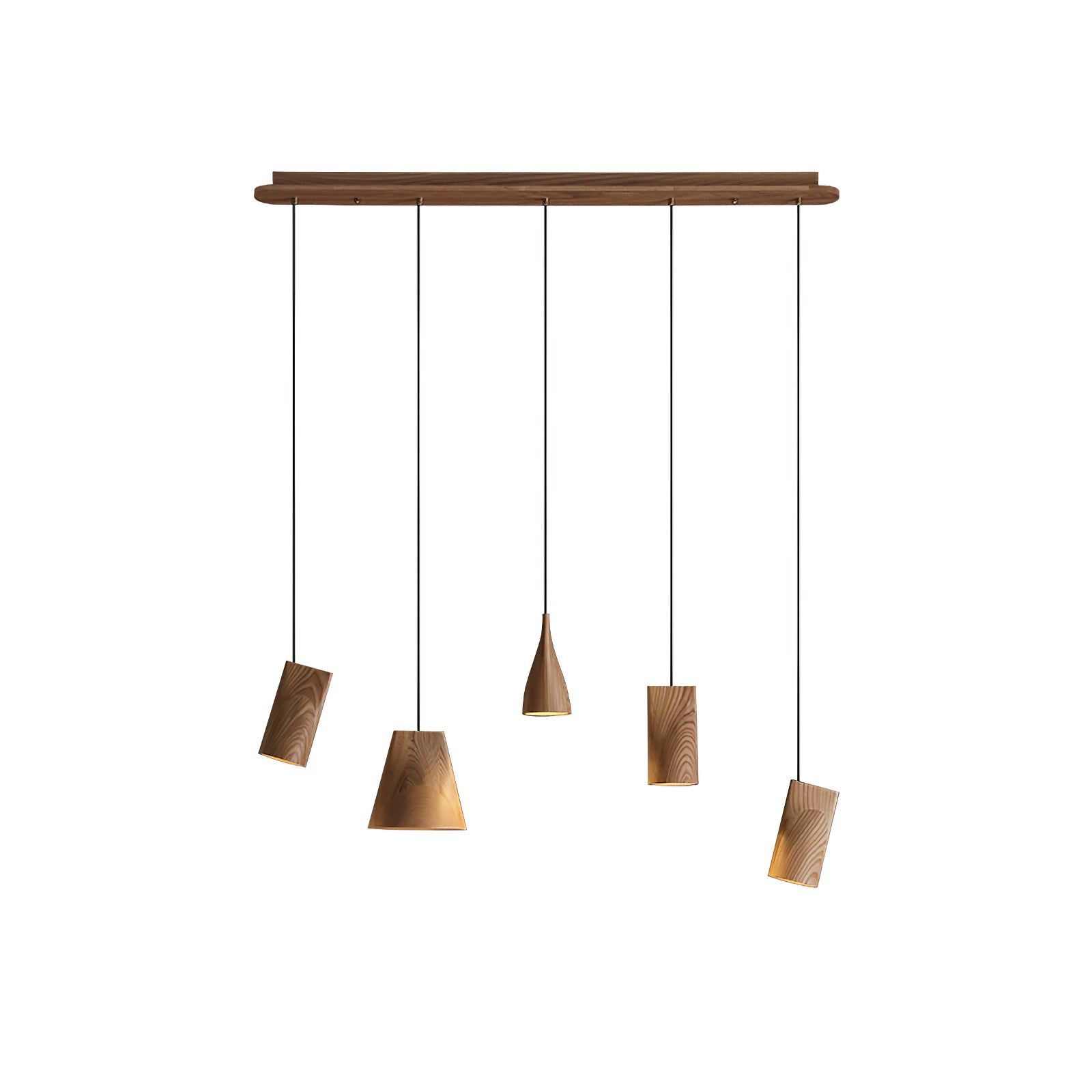 Ivarara Asymmetrical Wood Pendant Light - Letslighting