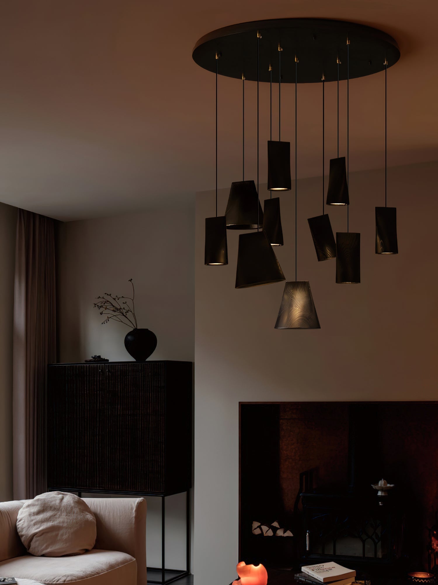 Ivarara Asymmetrical Wood Pendant Light - Letslighting