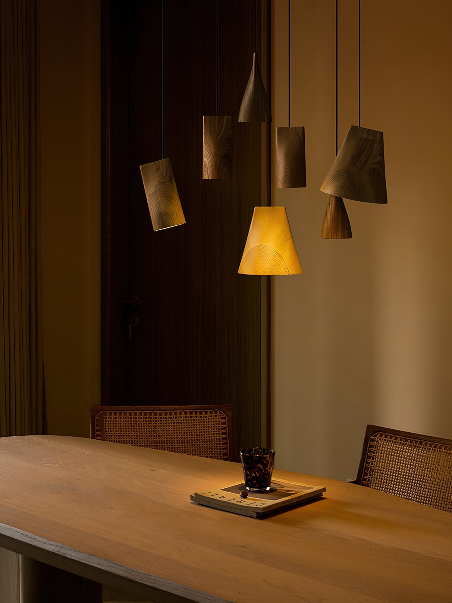Ivarara Asymmetrical Wood Pendant Light - Letslighting