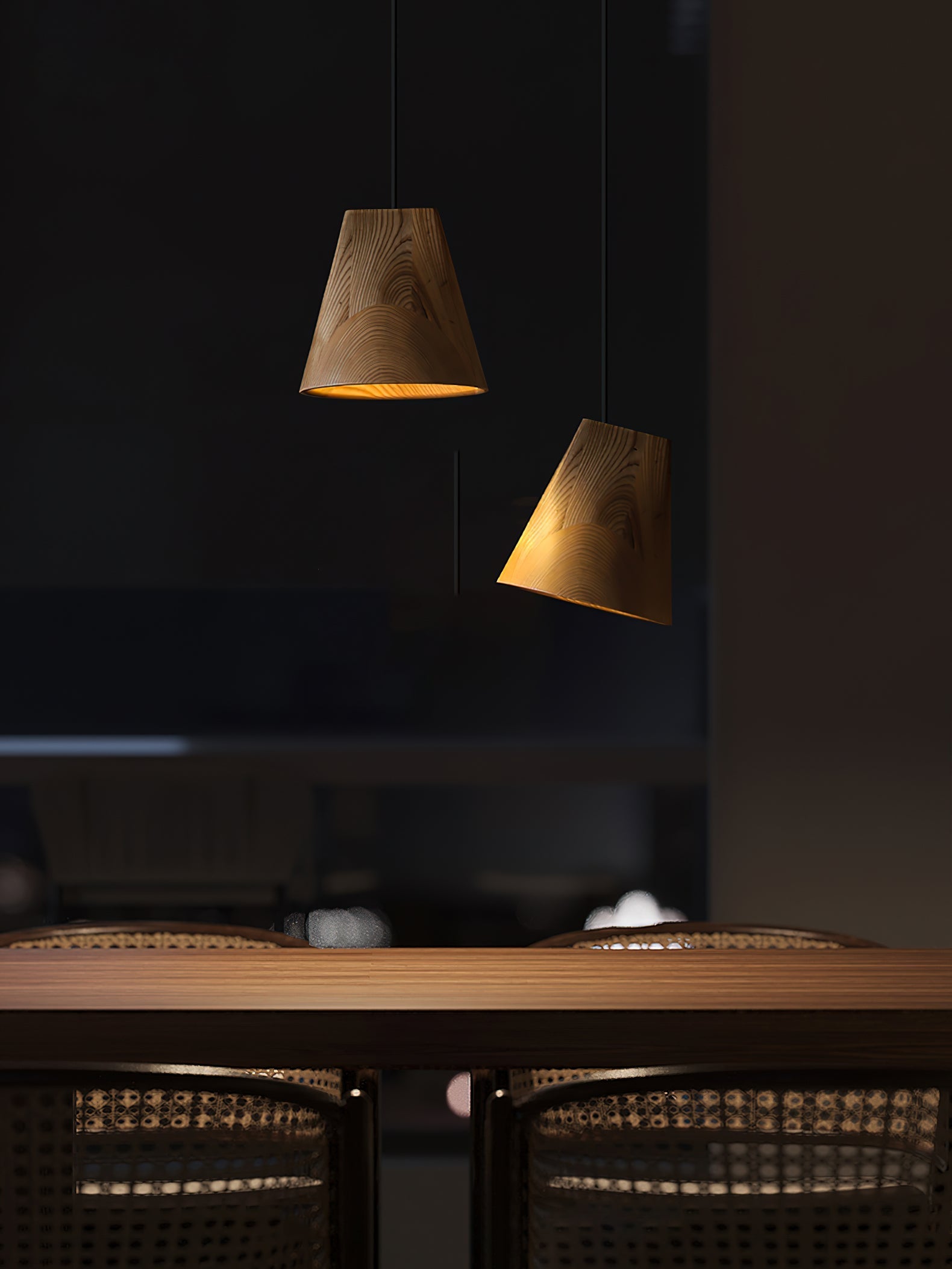 Ivarara Asymmetrical Wood Pendant Light - Letslighting