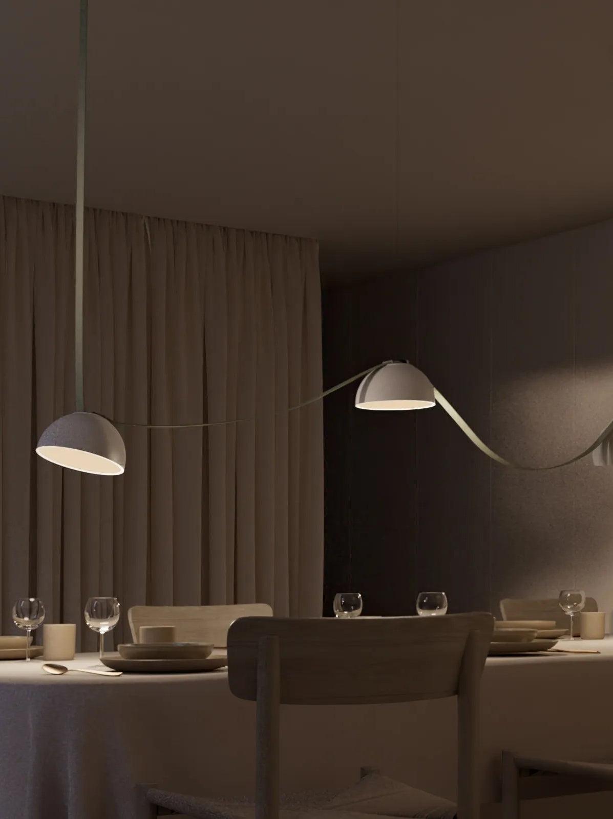 Cog Modern Minimalist Combination Leather Pendant Light - Letslighting