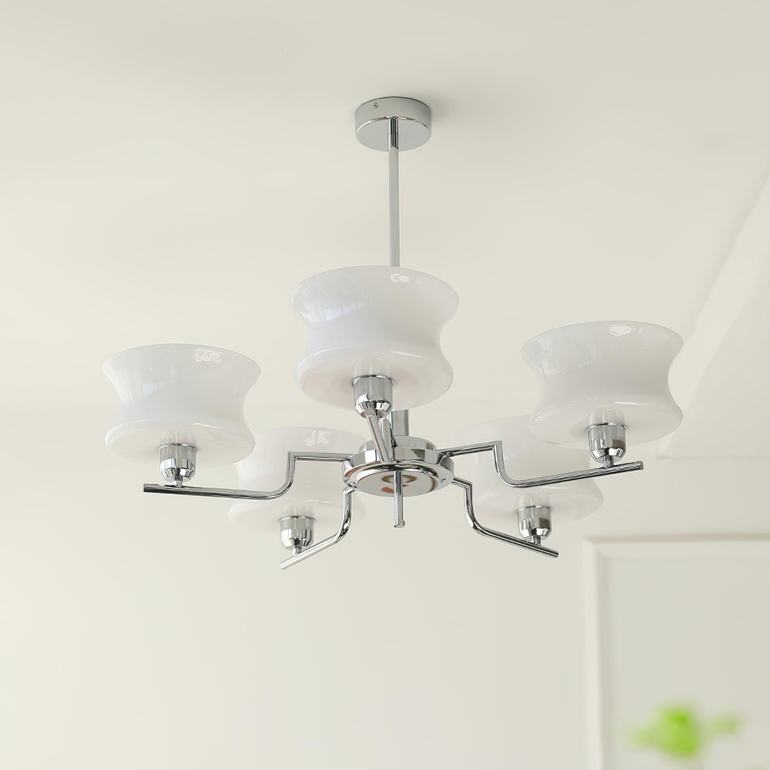 Lustra Chandelier Natural Gold Vintage Glass - Letslighting