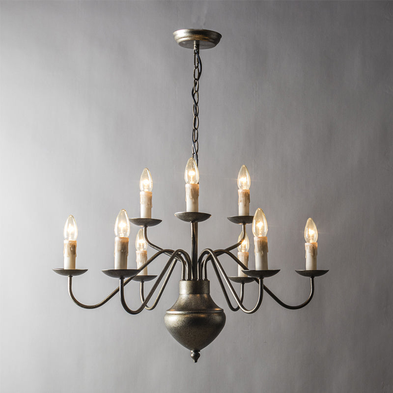 Blikuvyu Vintage Industrial Brass Chandelier - Letslighting
