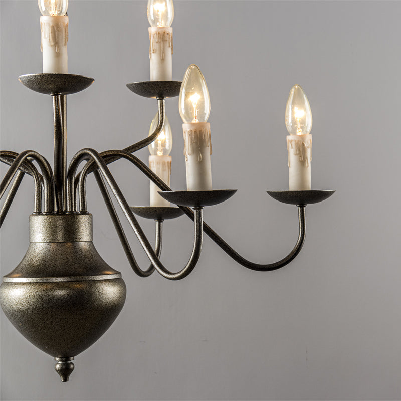 Blikuvyu Vintage Industrial Brass Chandelier - Letslighting