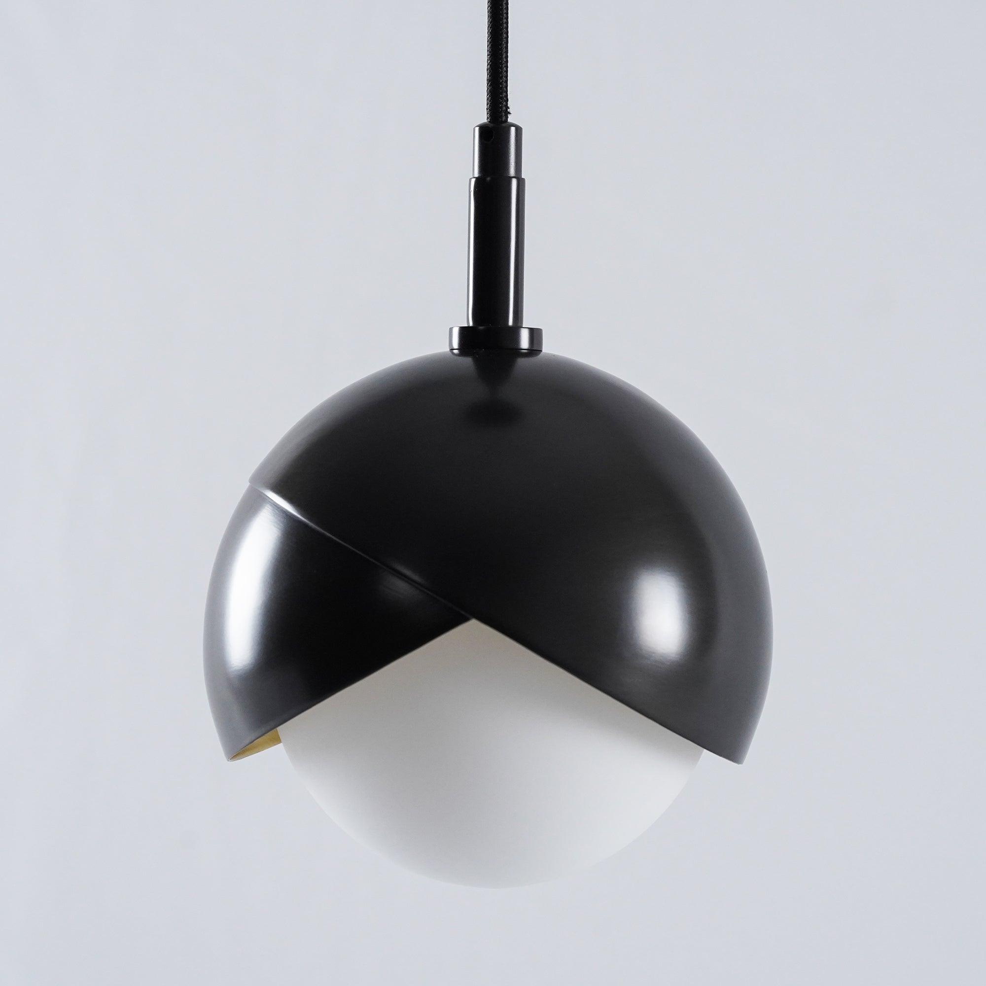 Solara Pendant Lamp Brass Nested Opal Globe Modern - Letslighting
