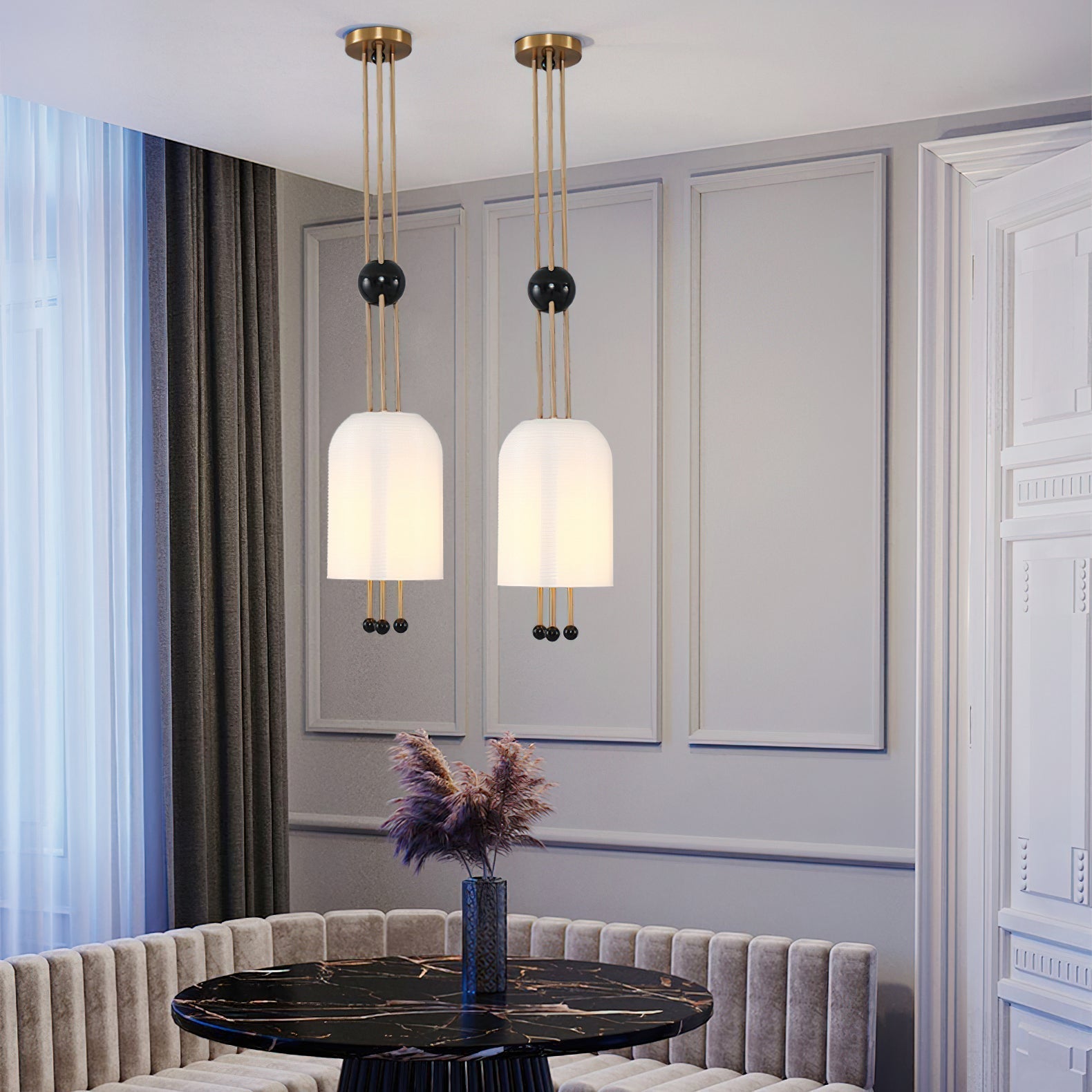 Voloraris Traditional Elegance Glass Pendant Light - Letslighting