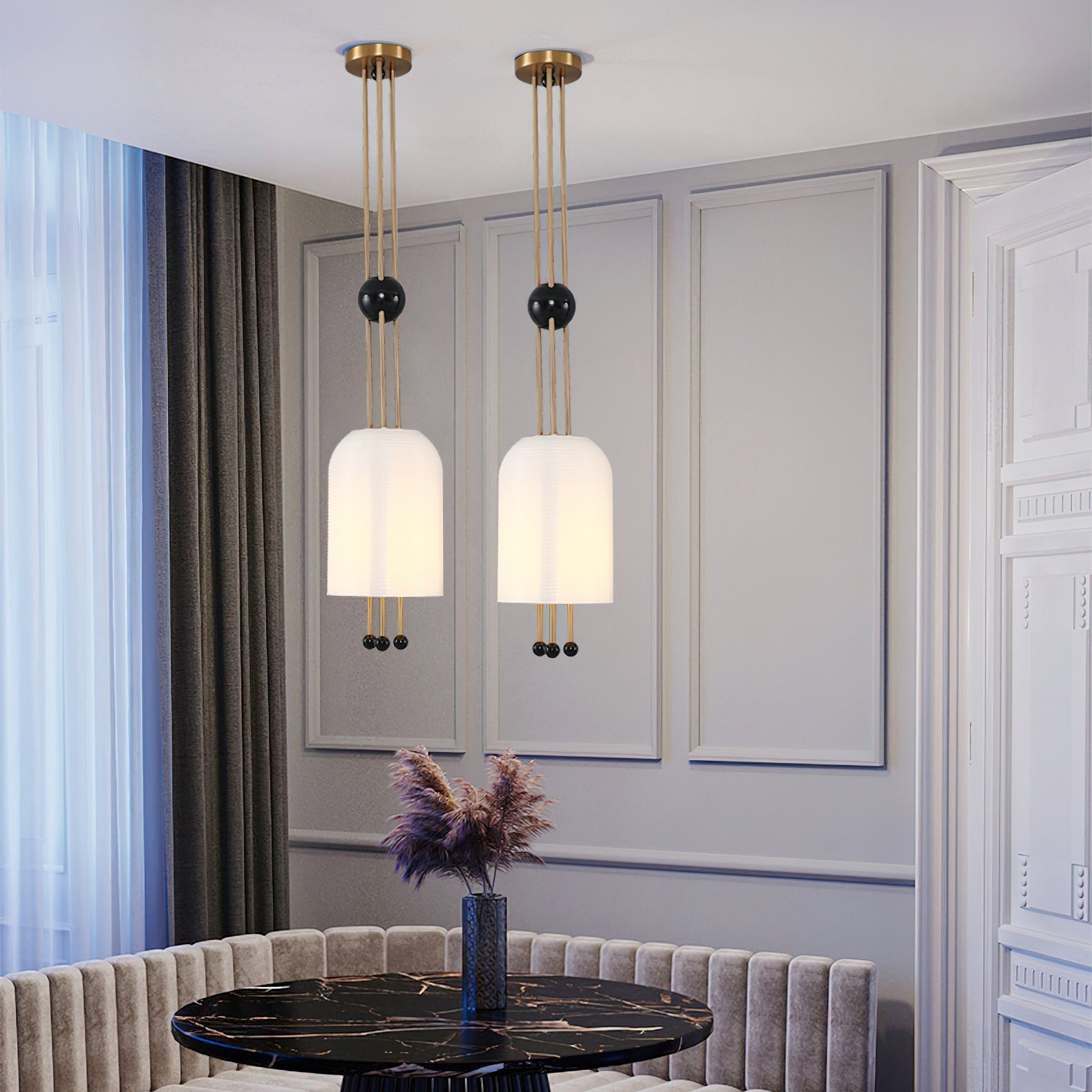 Voloraris Traditional Elegance Glass Pendant Light - Letslighting