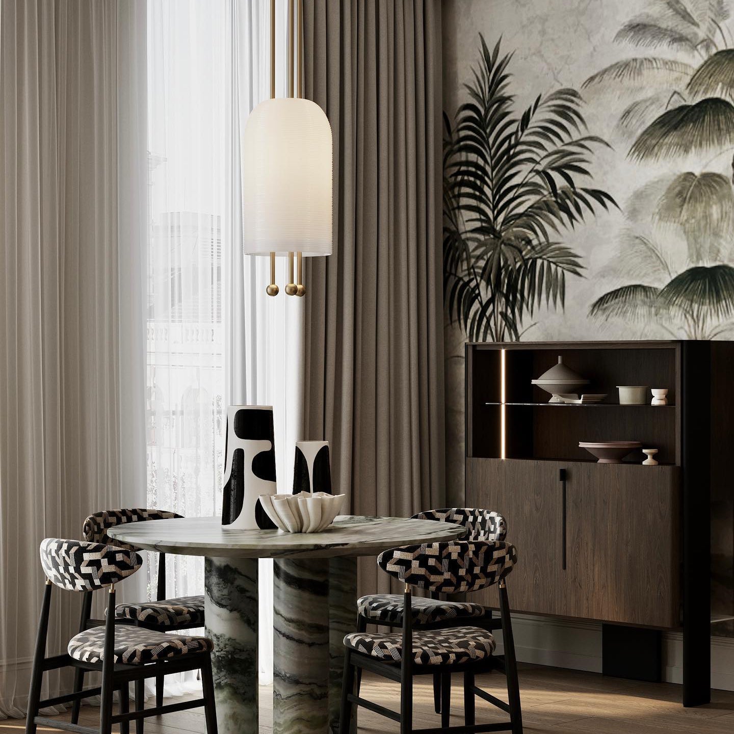 Voloraris Traditional Elegance Glass Pendant Light - Letslighting