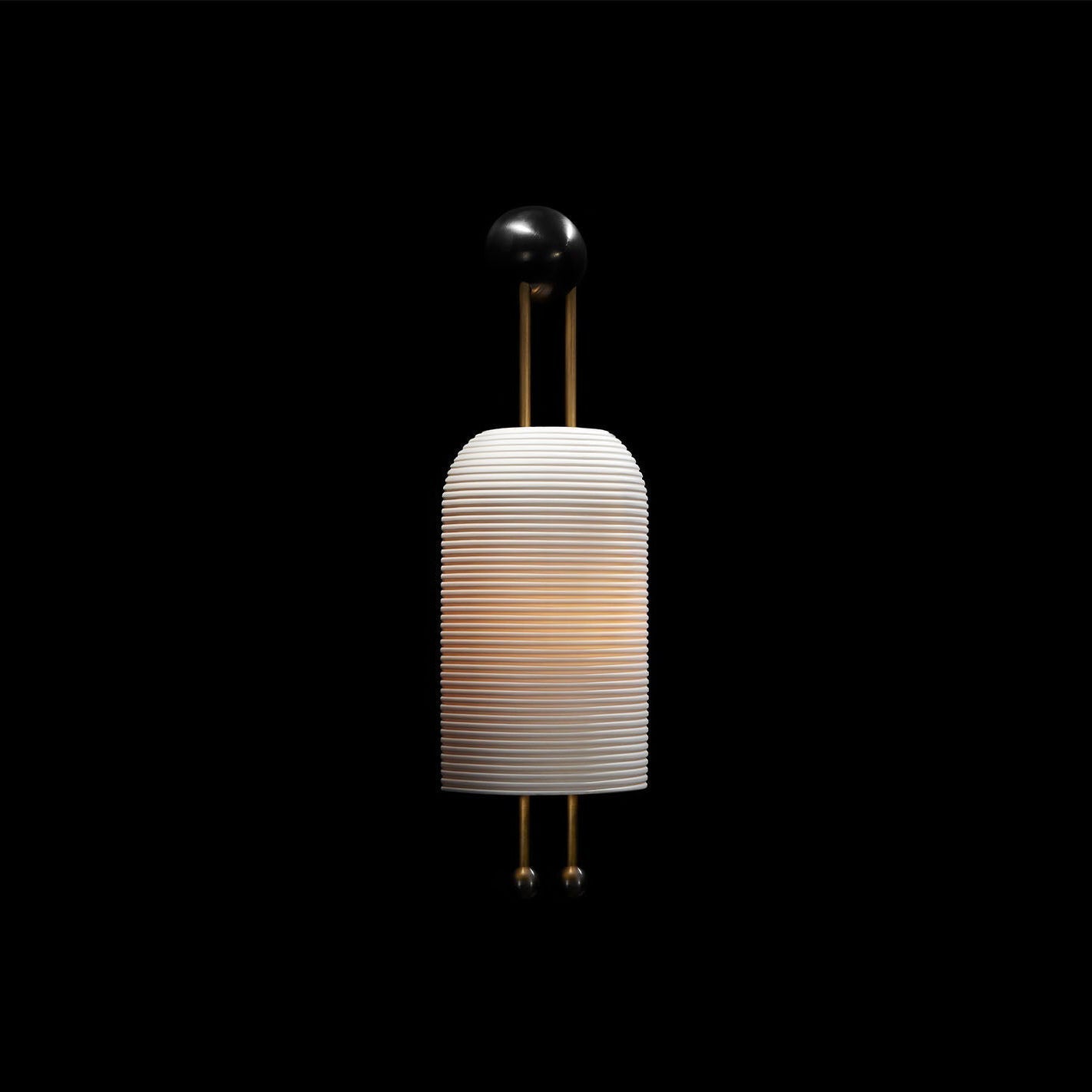 Lustra Wall Lamp Opal Glass Gold Rods - Letslighting