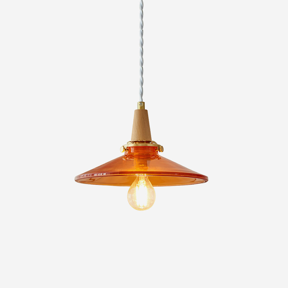 Benra Pendant Lamp Orange Glass Scandinavian - Letslighting